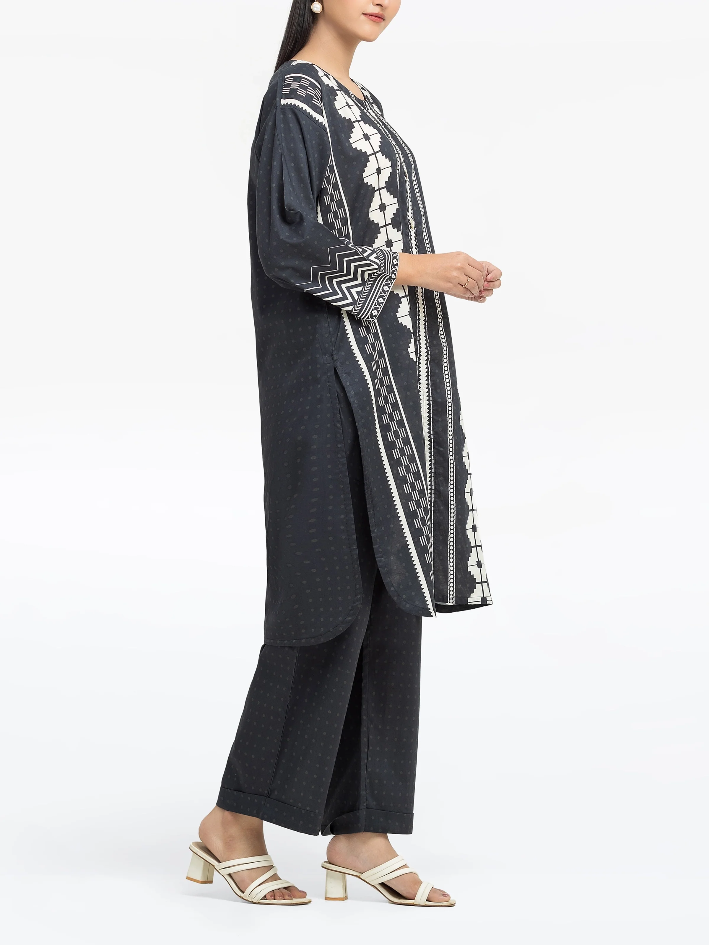 Printed Cambric Shirt Trouser - EWTKP5-81644ST - Image 5