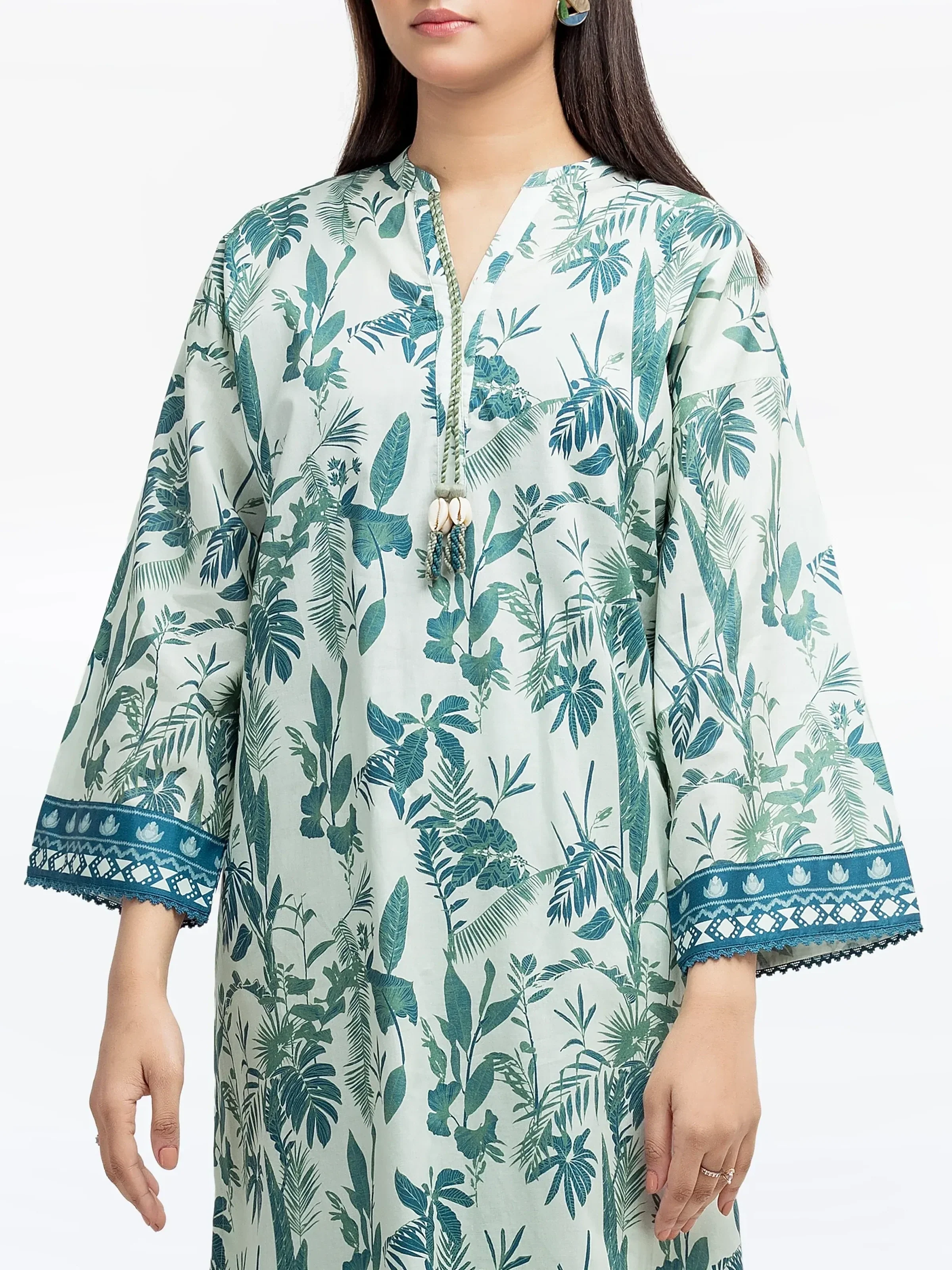 Printed Cambric Shirt Trouser - EWTKP5-81650ST - Image 2