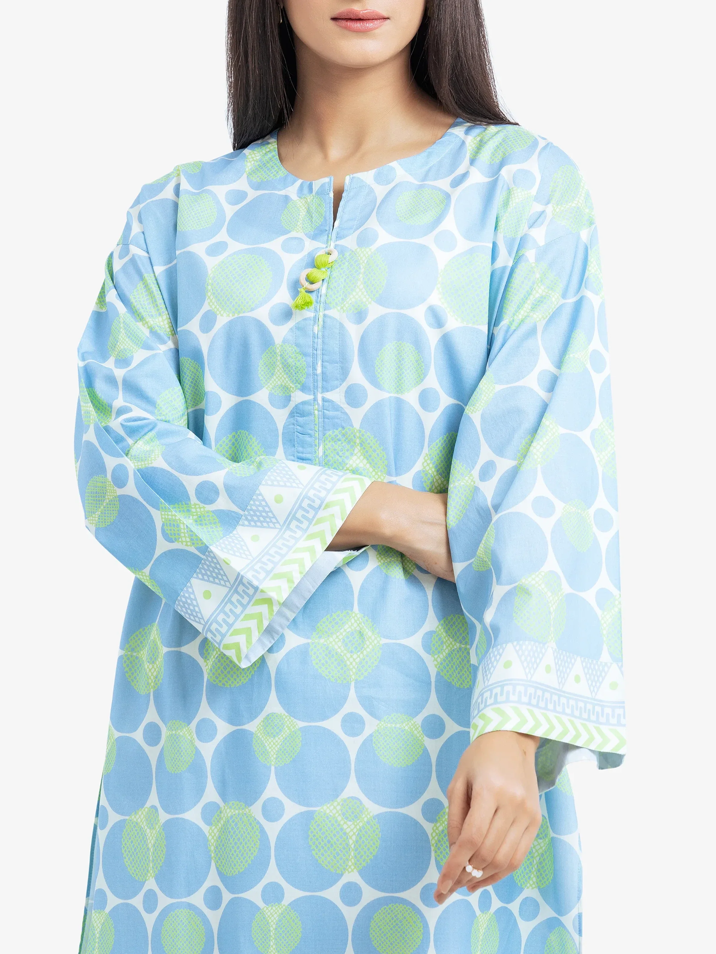 Printed Cambric Shirt Trouser - EWTKP5-81664ST - Image 2