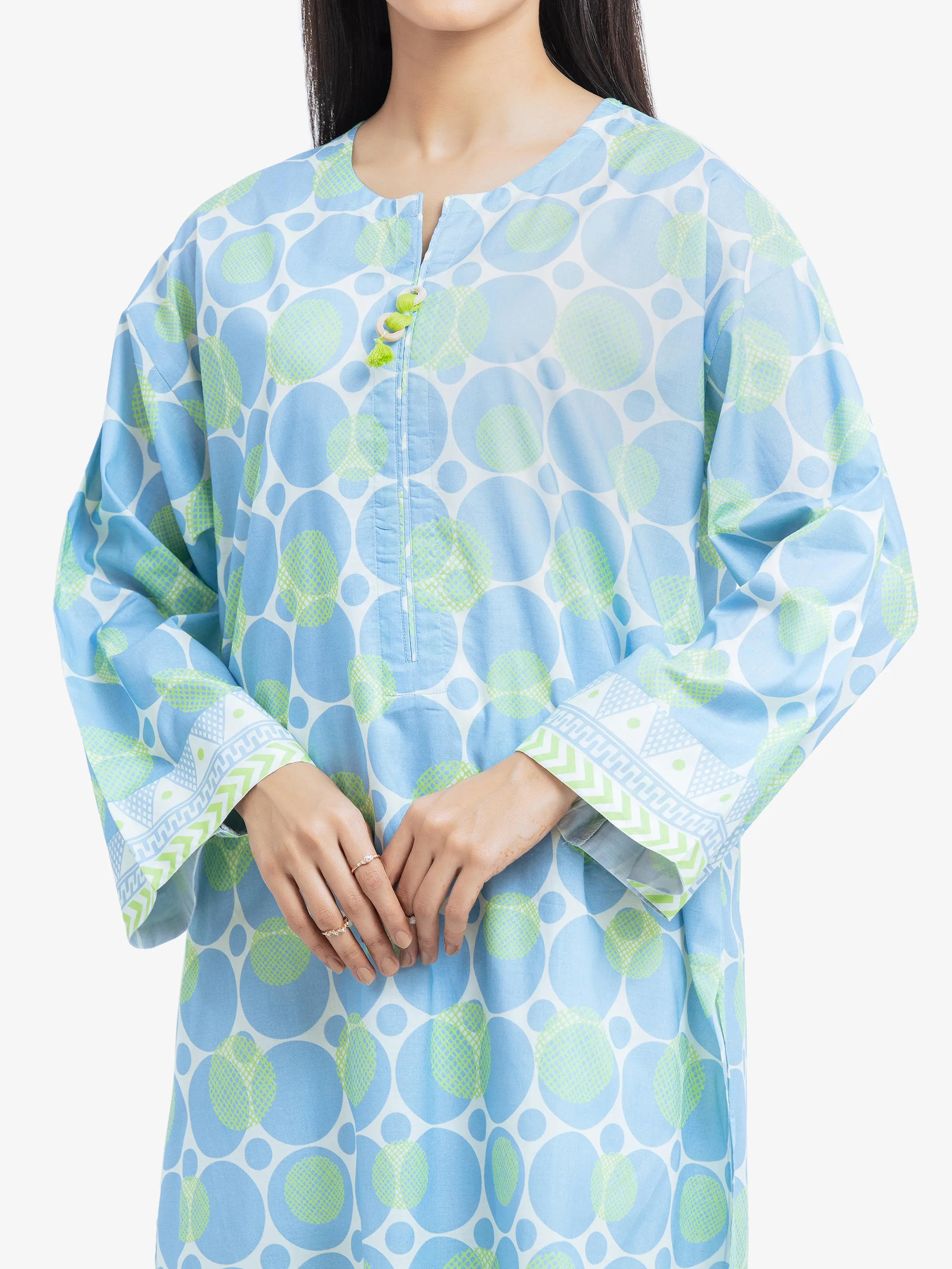 Printed Cambric Shirt Trouser - EWTKP5-81664ST - Image 3