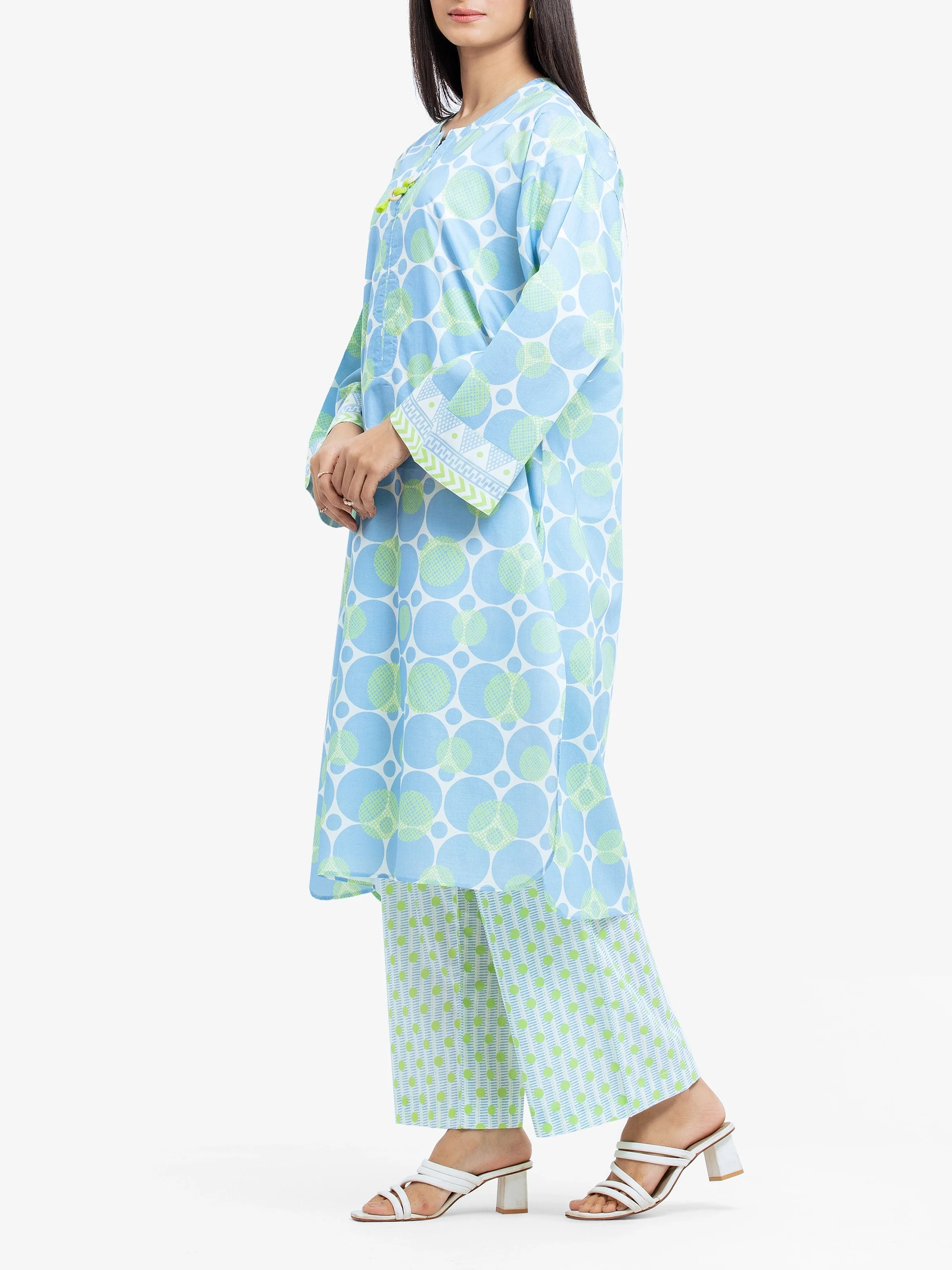 Printed Cambric Shirt Trouser - EWTKP5-81664ST - Image 4