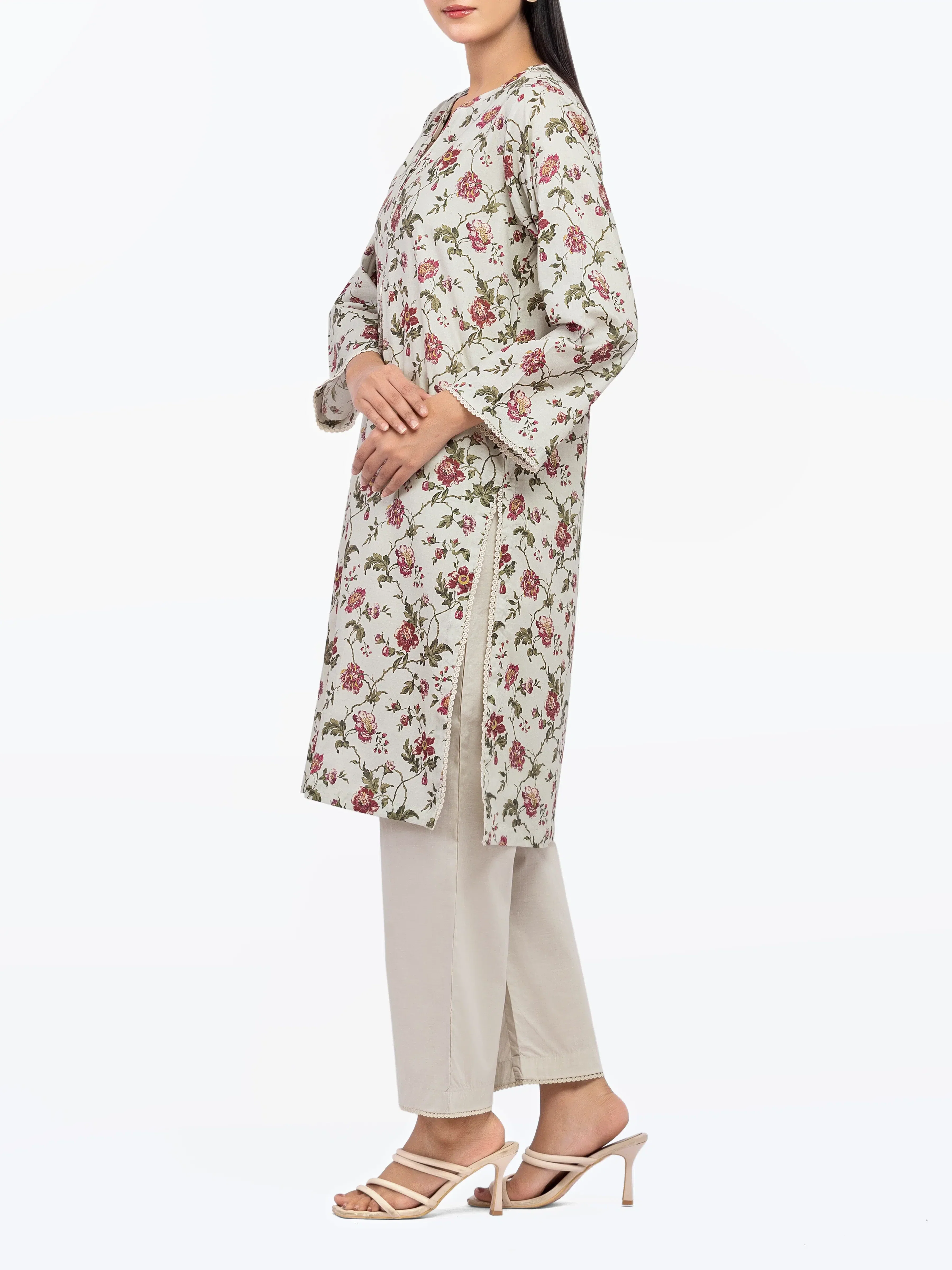 Printed Cambric Shirt Trouser - EWTKP5-81665ST - Image 4