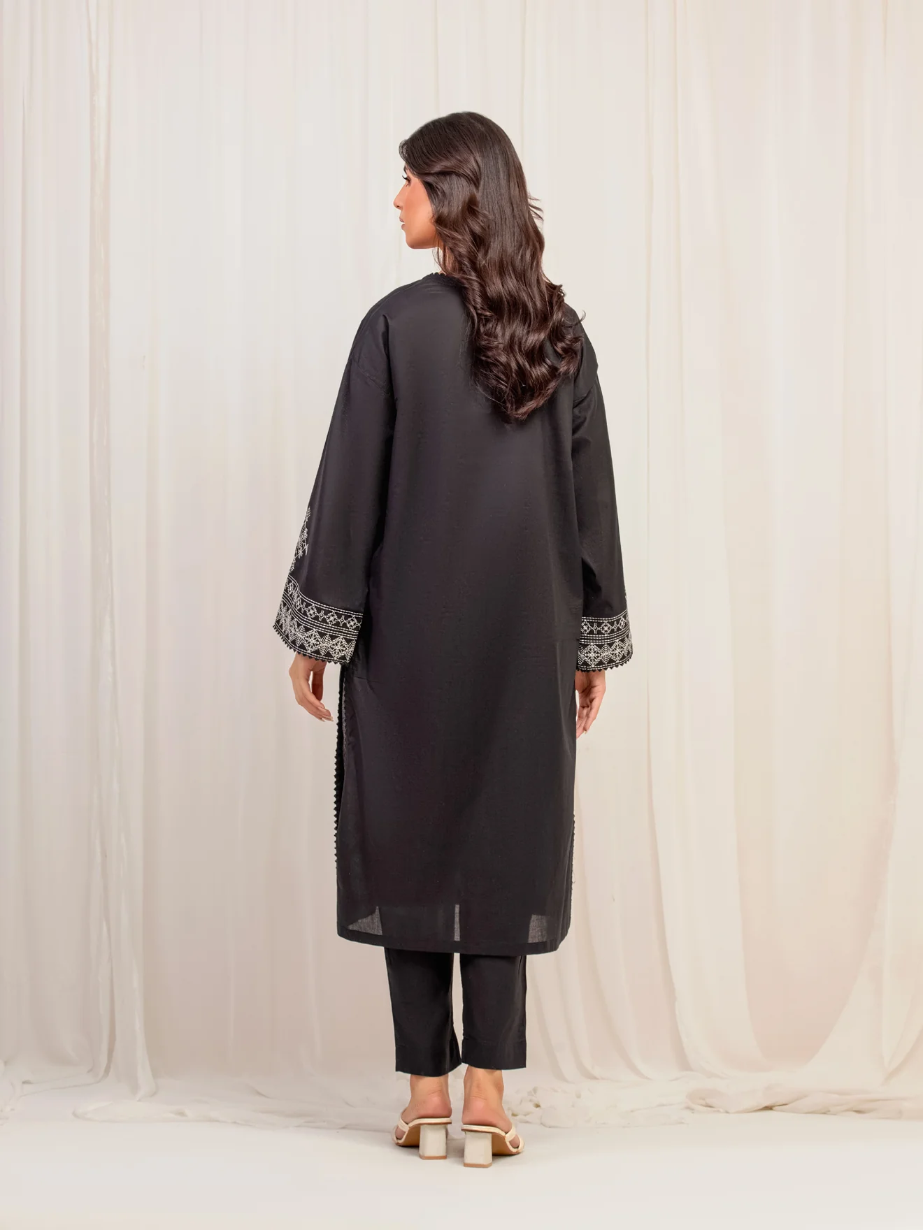 Printed Cotton Jacquard Shirt Trouser - EWTKP5-80132ST - Image 6