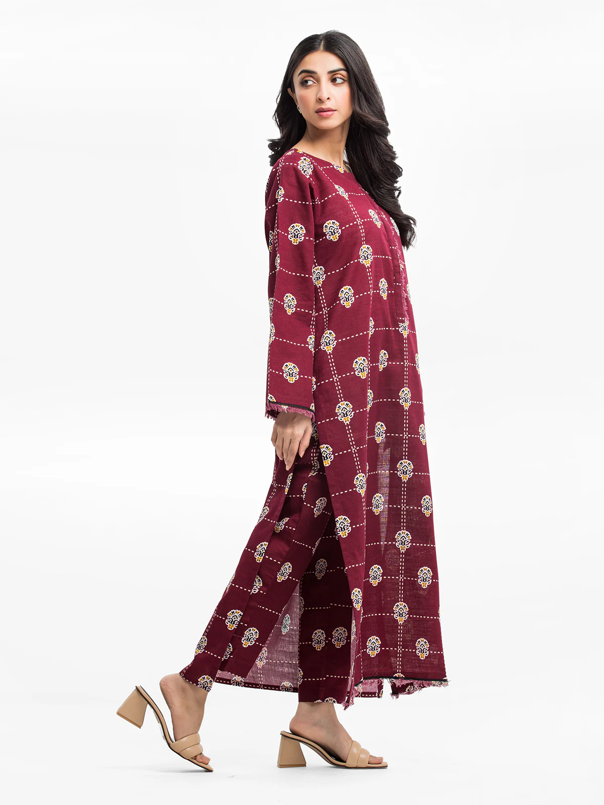 Printed Khaddar Shirt Trouser - EWTKP24-69636ST - Image 3