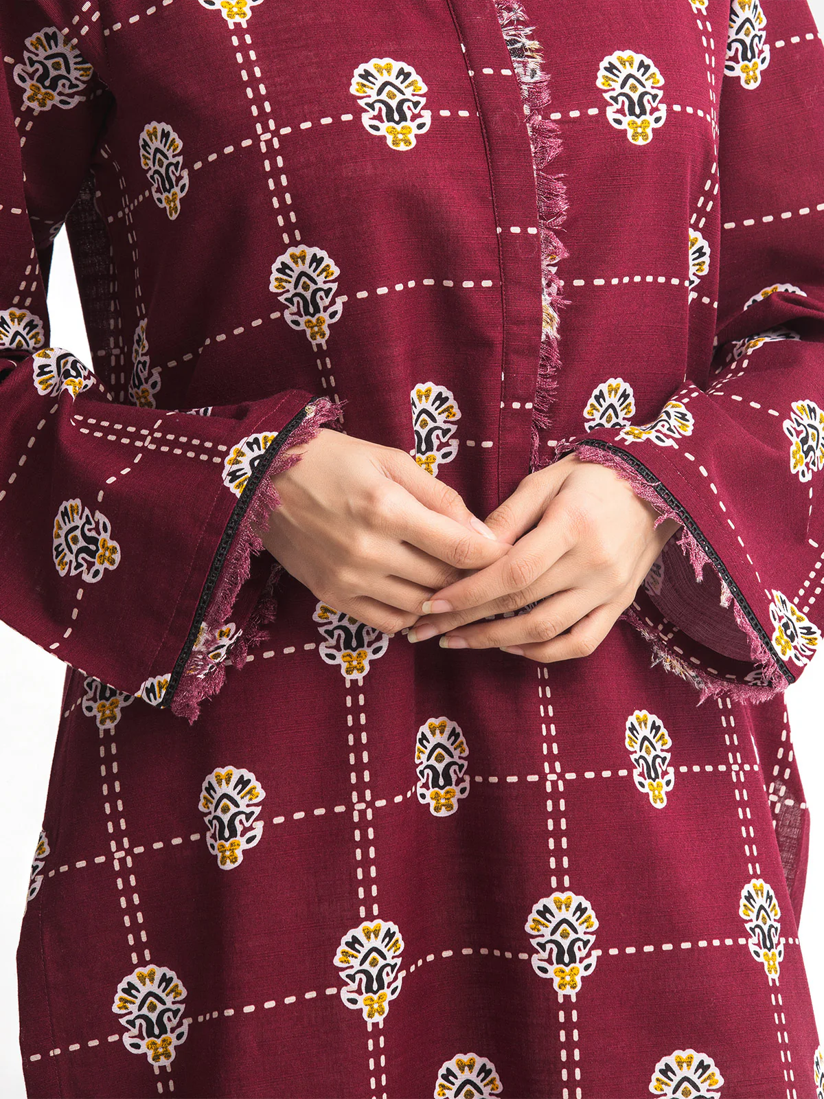 Printed Khaddar Shirt Trouser - EWTKP24-69636ST - Image 5