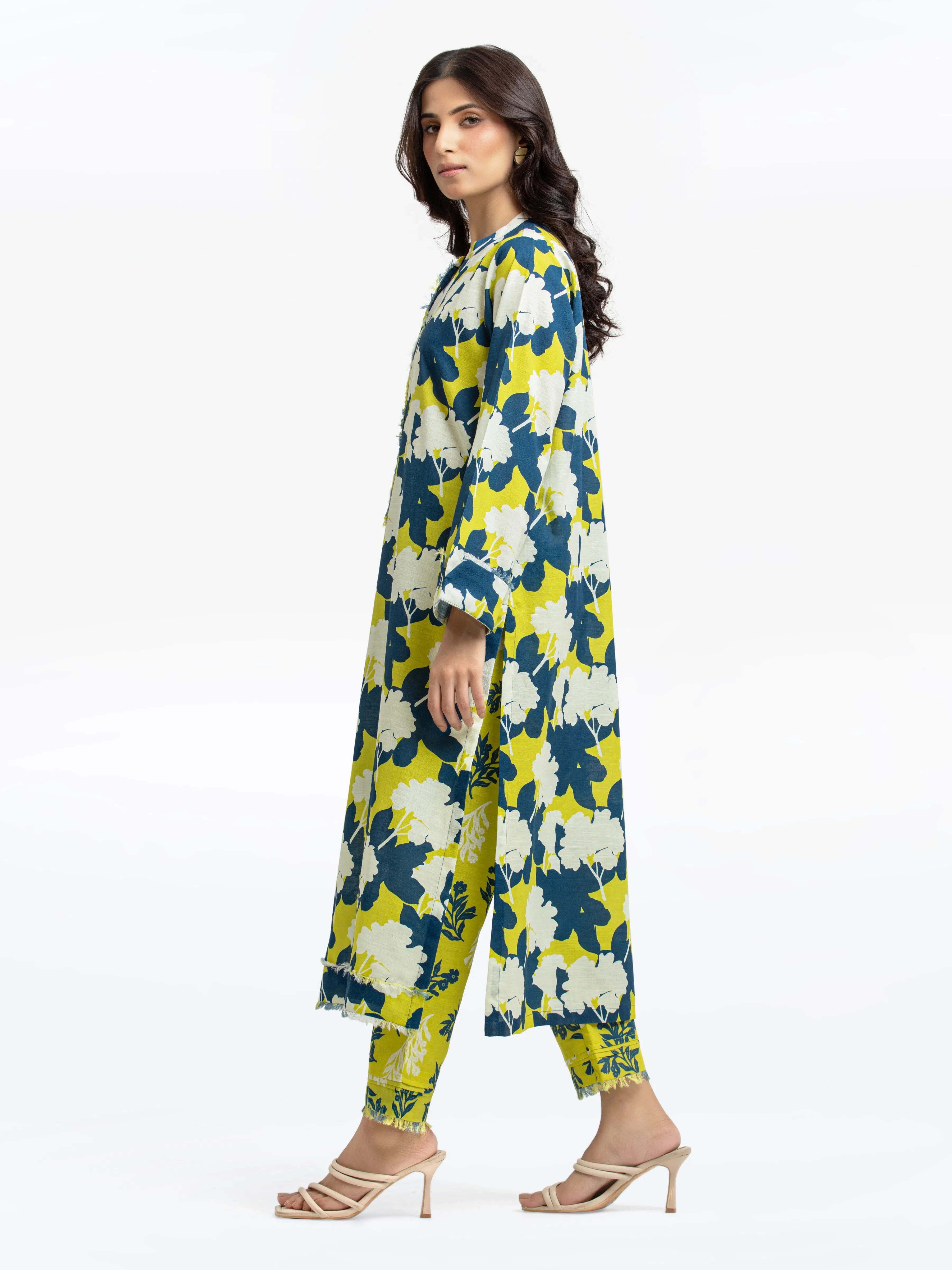 Printed Khaddar Shirt Trouser - EWTKP24-81389ST - Image 3