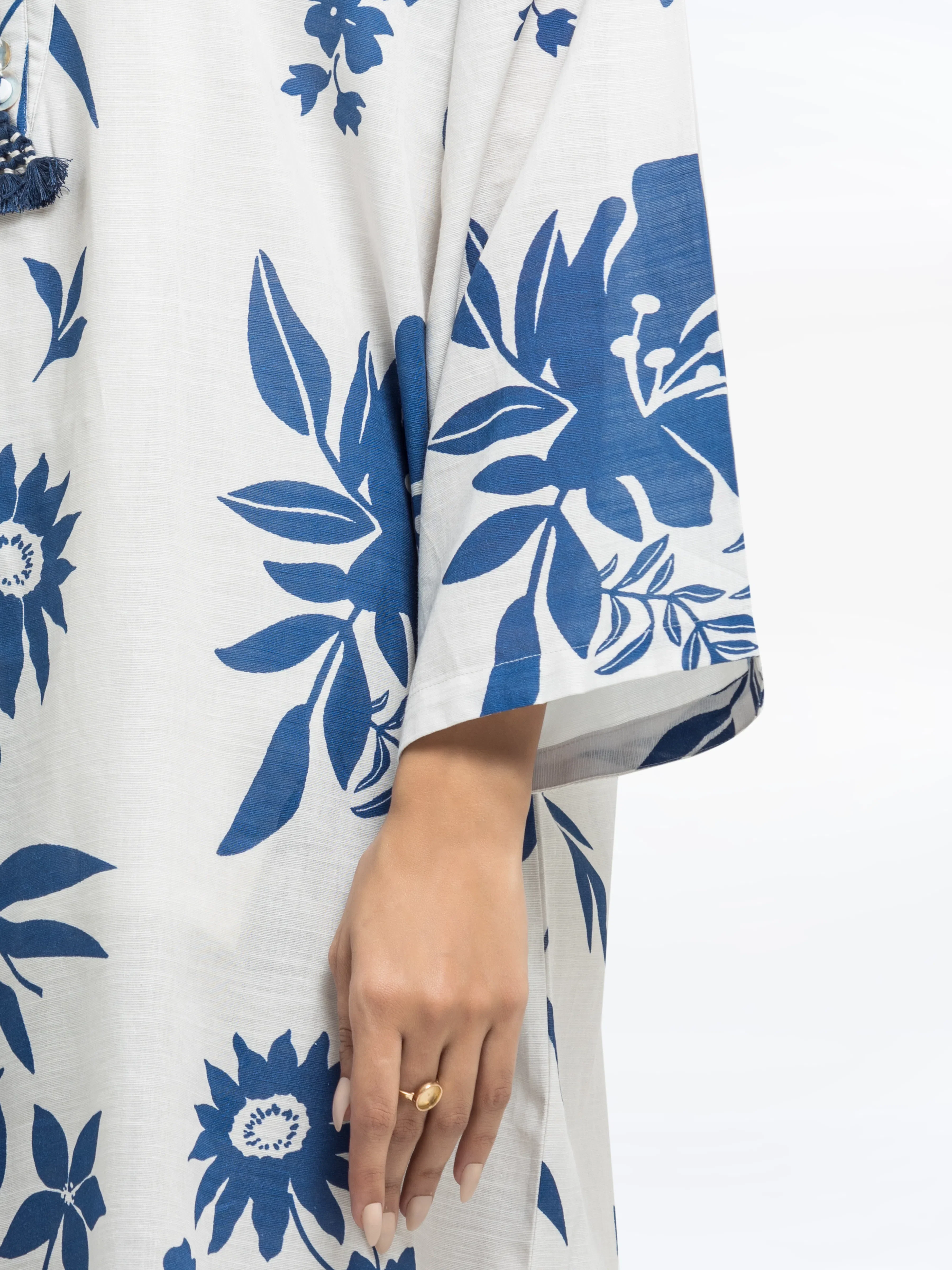Printed Khaddar Co-Ord Set - EWTKP24-81417ST - Image 4