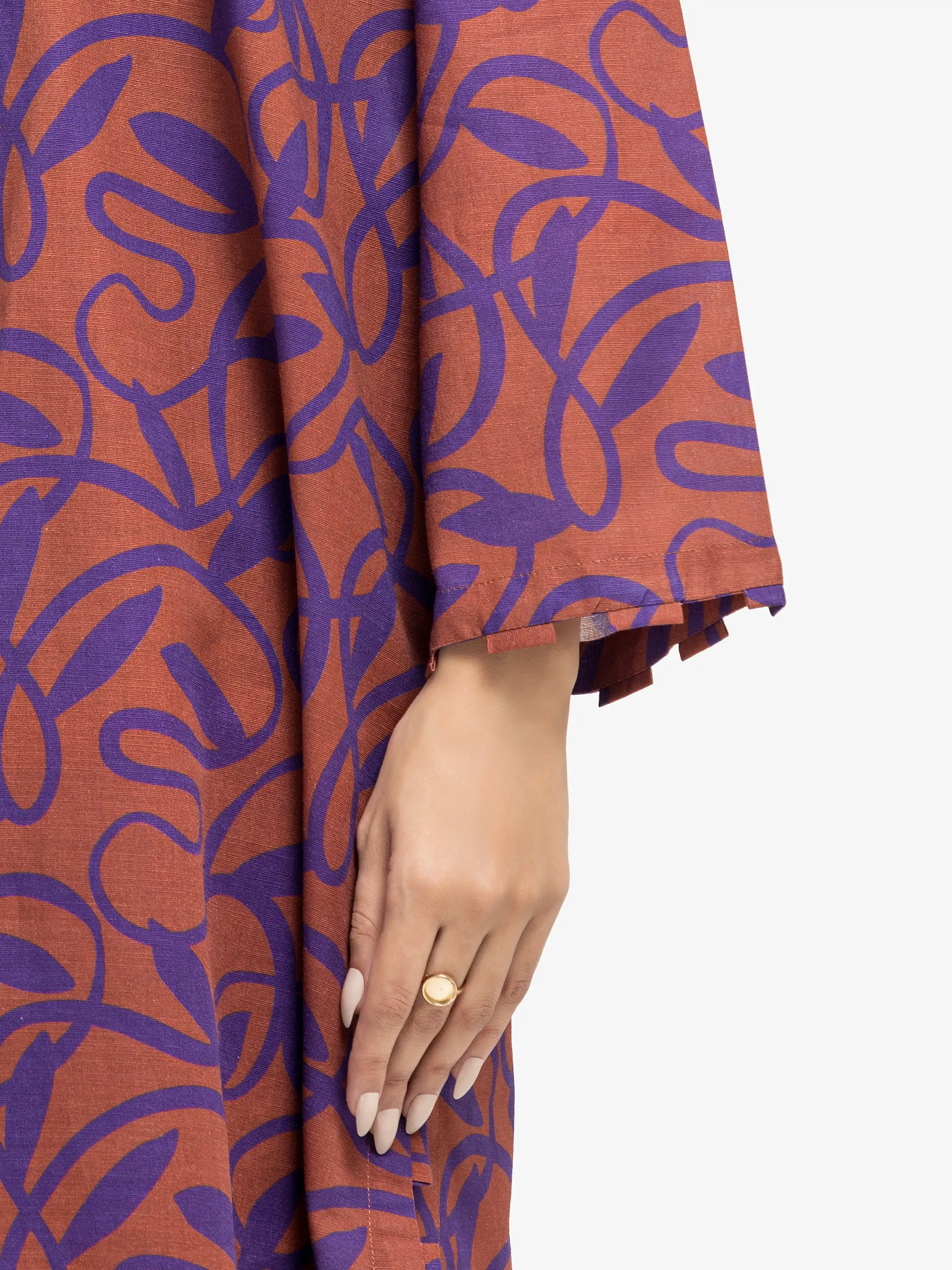 Printed Khaddar Co-Ord Set - EWTKP24-81507ST - Image 3