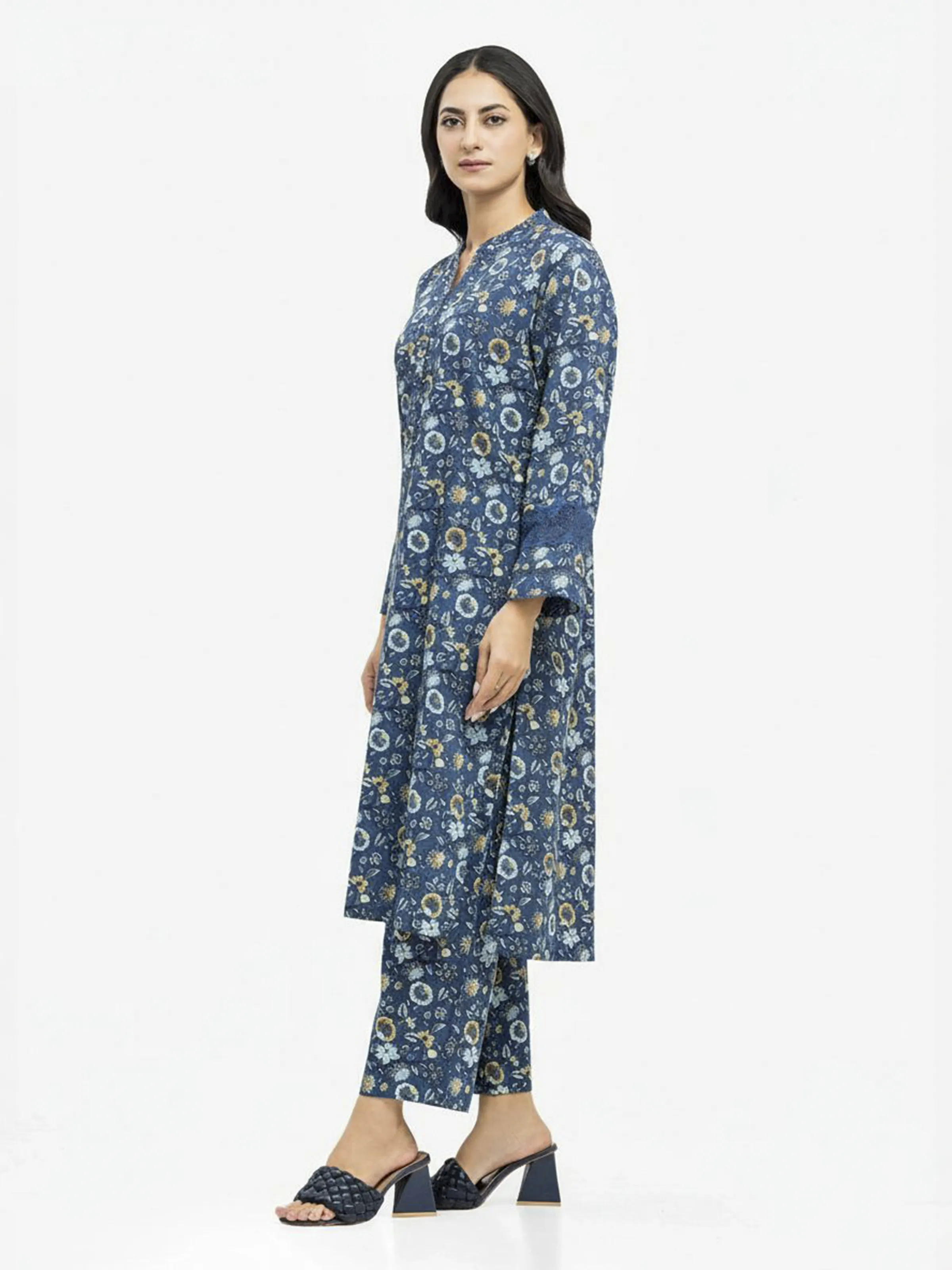 Printed Khaddar Shirt Trouser - EWTKP24-81533ST - Image 4