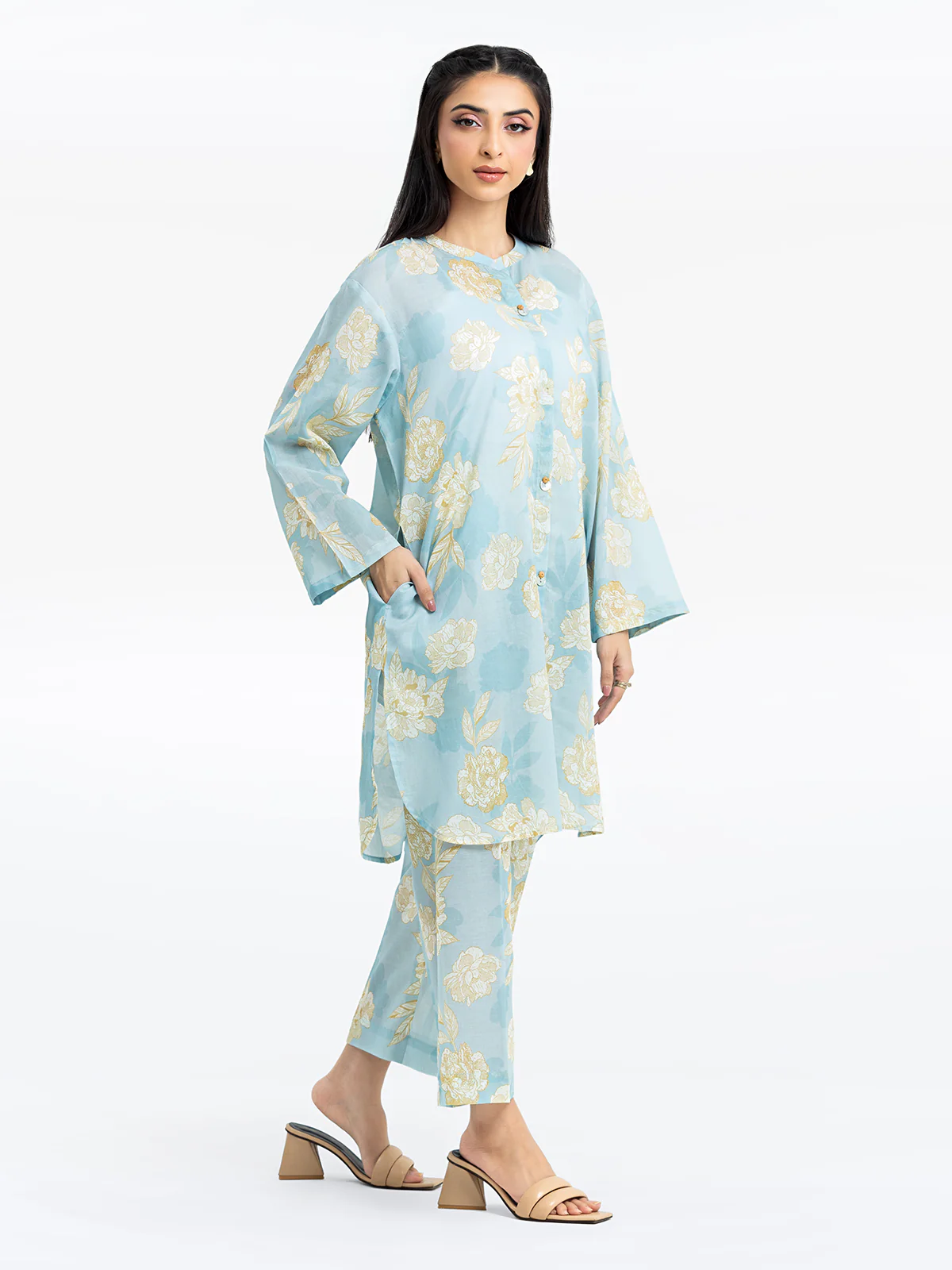Printed Lawn Co-Ord Set - EWTKP24-81137ST - Image 4