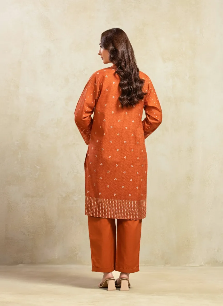 Printed Lawn Slub Shirt Trouser - EWTKP5-81738ST - Image 6