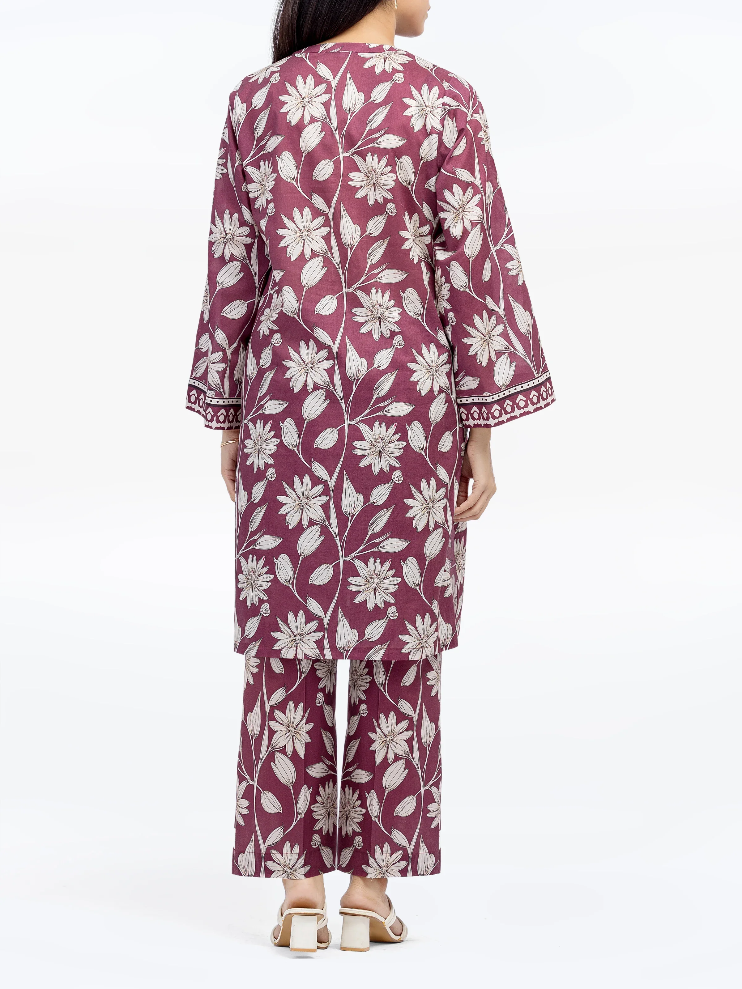 Printed Lawn Co-Ord Set - EWTKP5-81851ST - Image 6