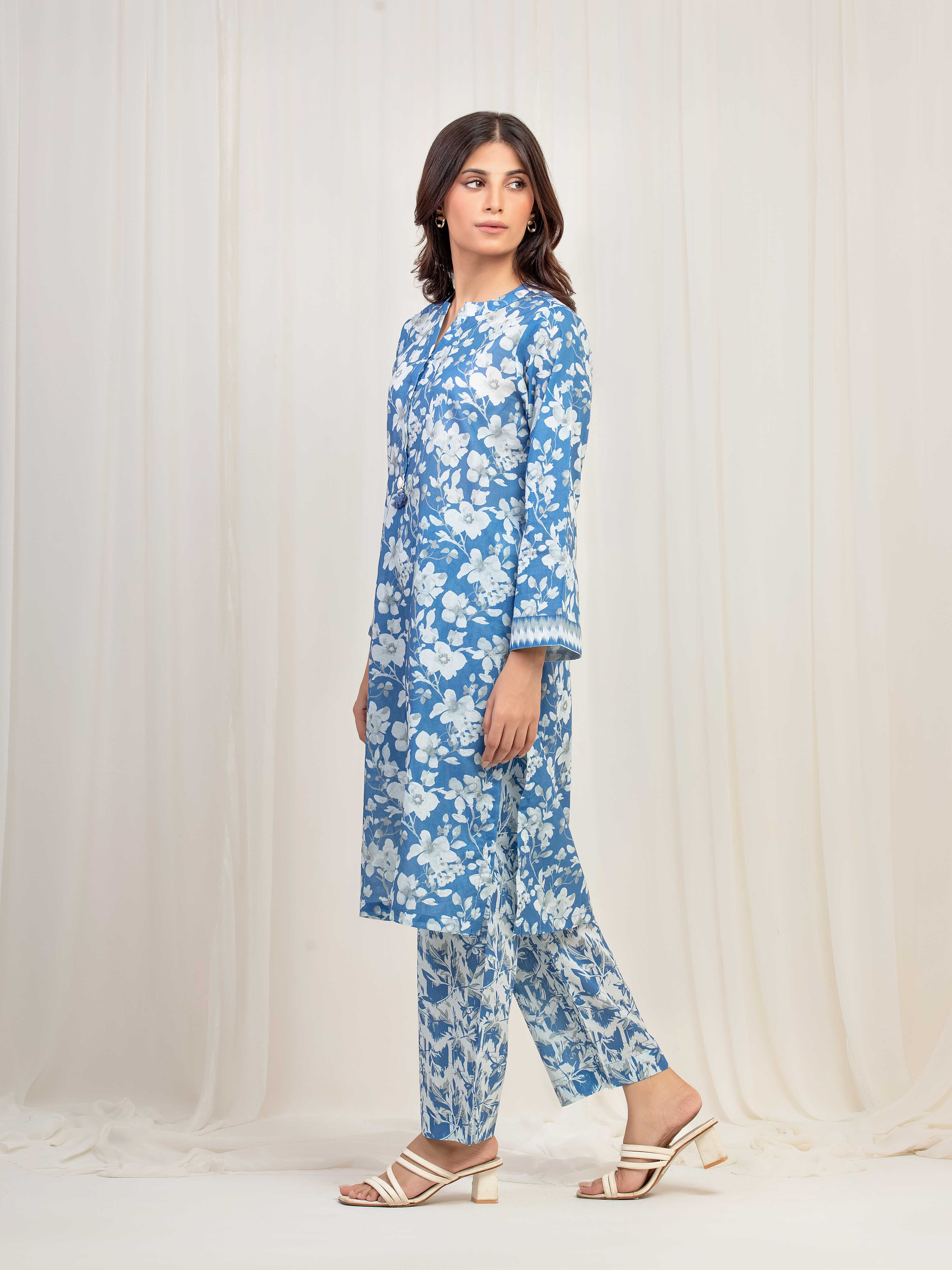 Printed Lawn Co-Ord Set - EWTKP5-81860ST - Image 5