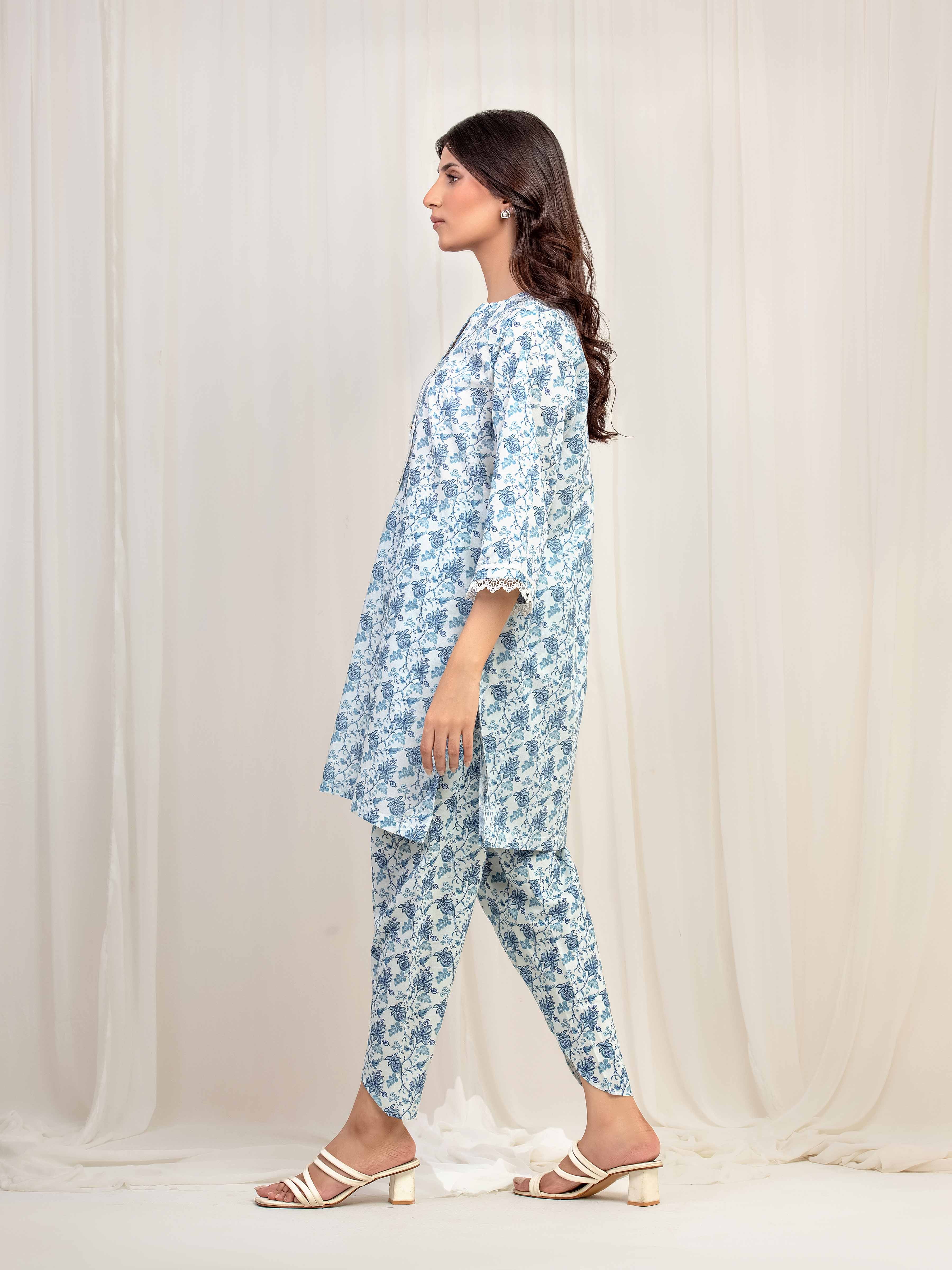 Printed Lawn Co-Ord Set - EWTKP5-81862ST - Image 5