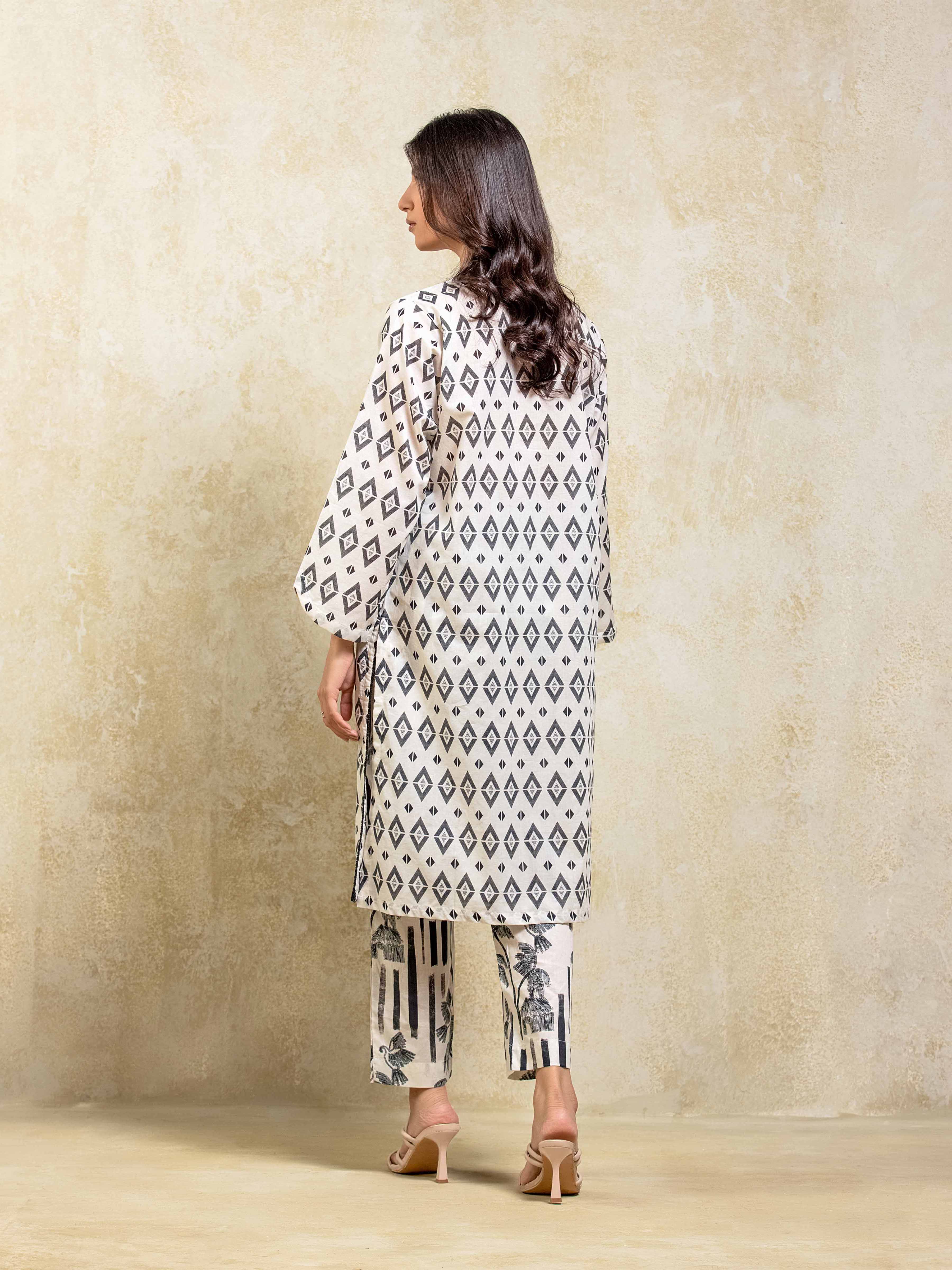 Printed Lawn Co-Ord Set - EWTKP5-81872ST - Image 6