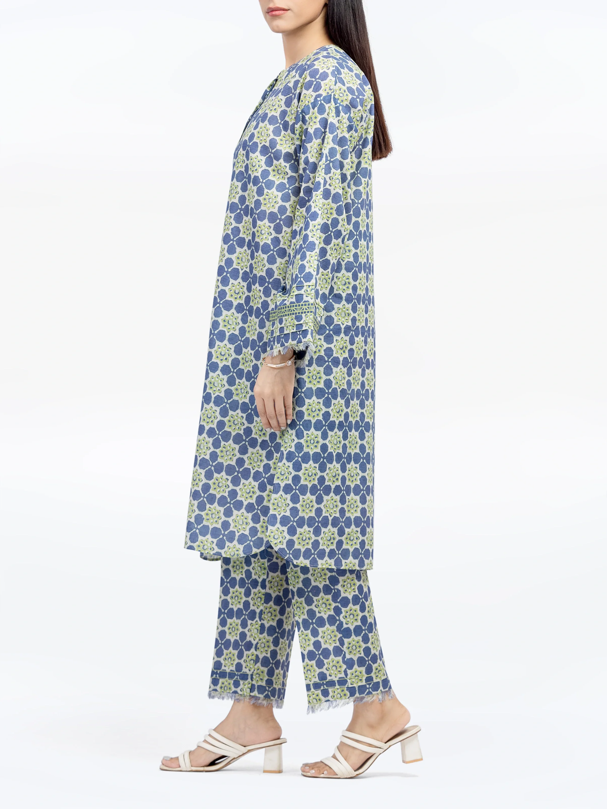 Printed Lawn Co-Ord Set - EWTKP5-81878ST - Image 4