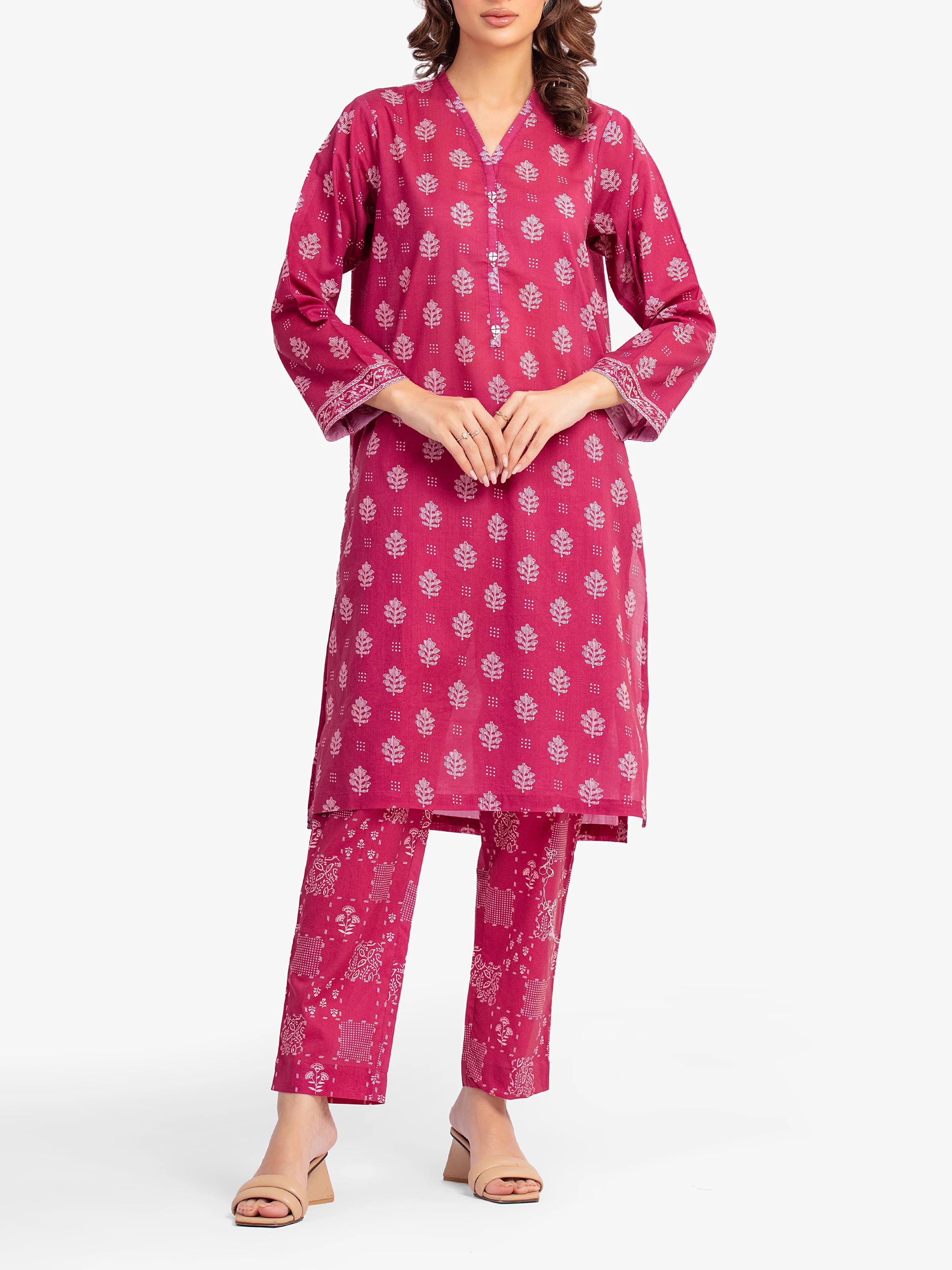 Printed Lawn Co-Ord Set - EWTKP5-82088ST