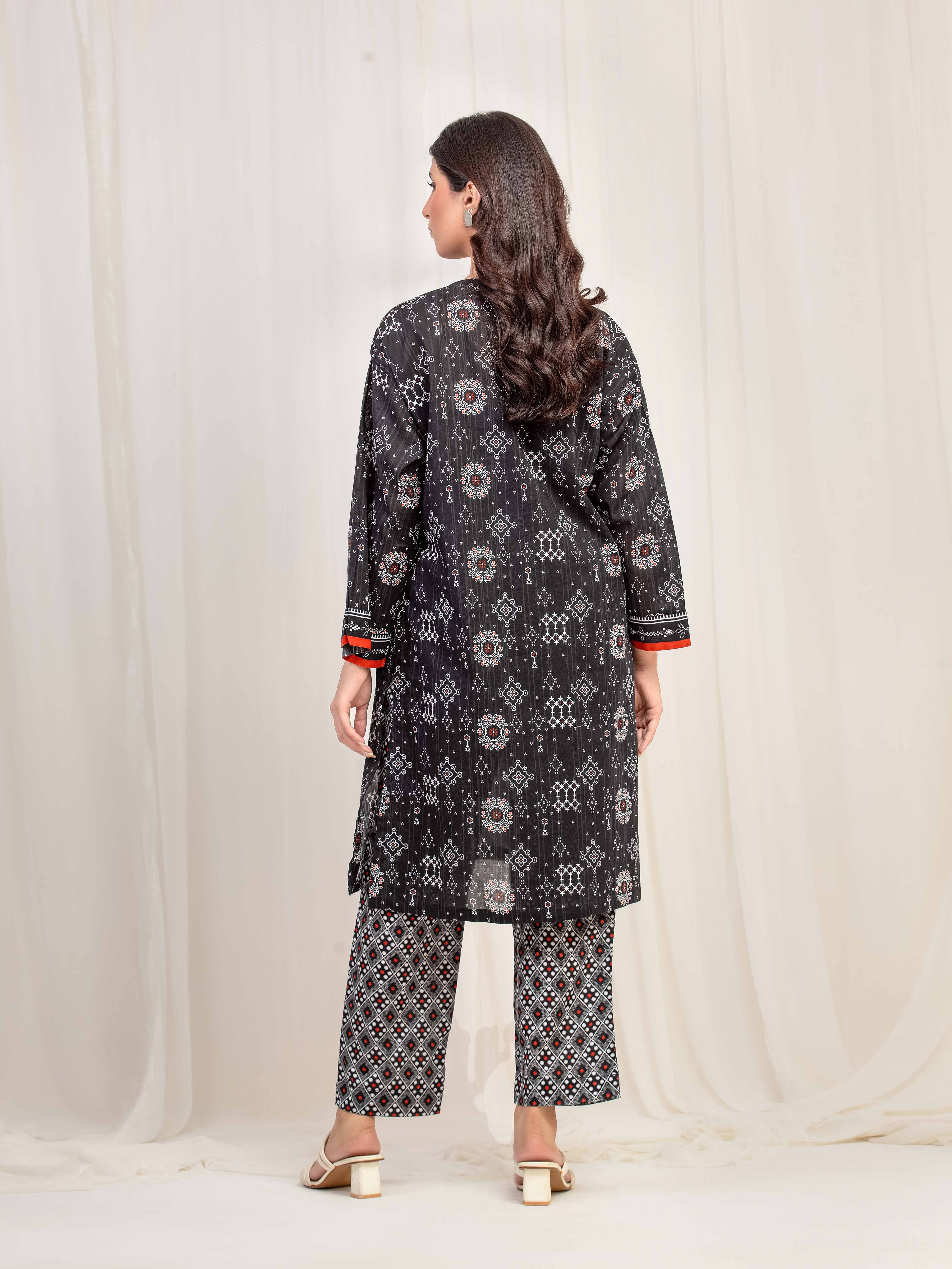 Printed Lawn Co-Ord Set - EWTKP5-82090ST - Image 6