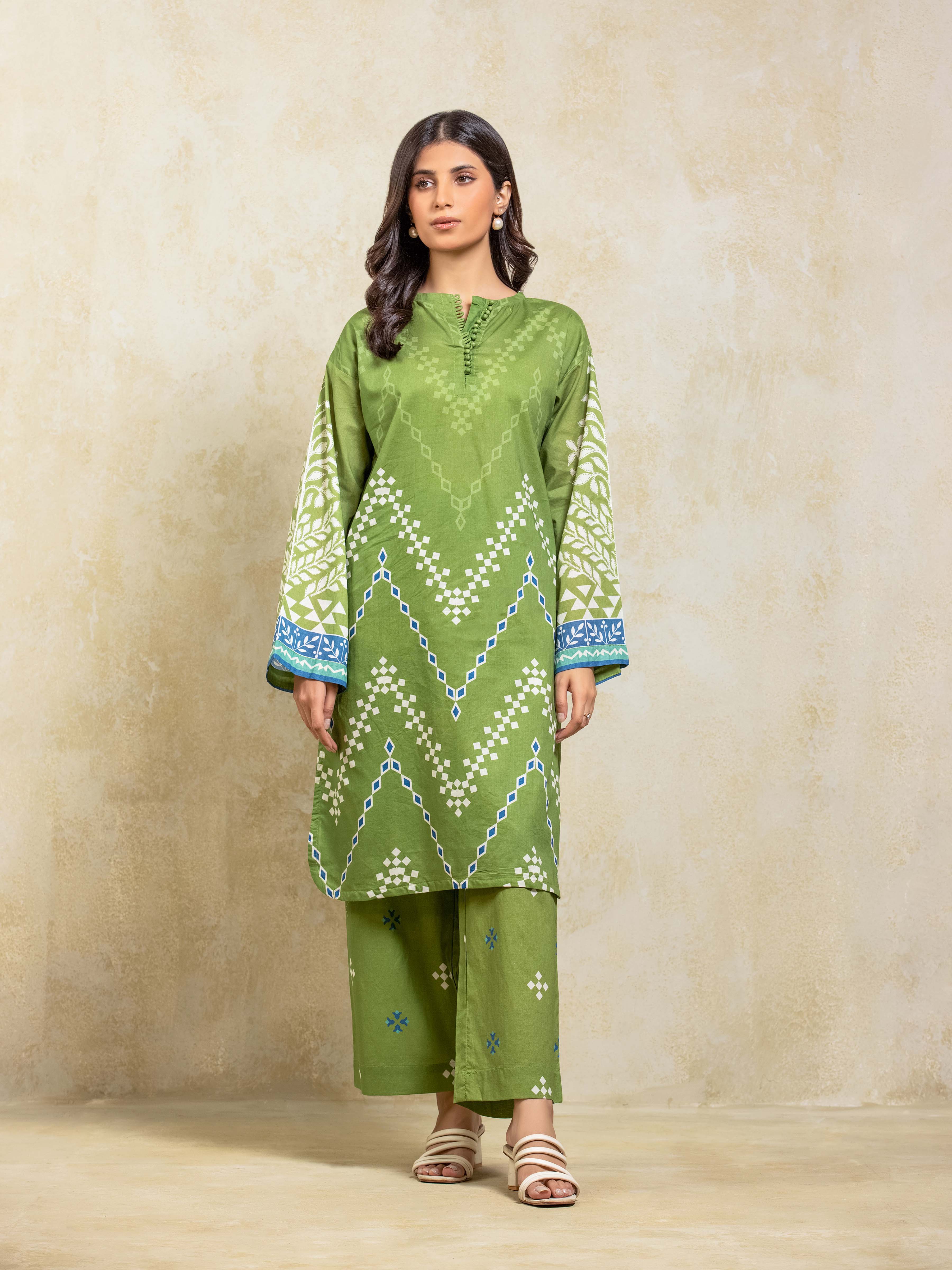 Printed Lawn Co-Ord Set - EWTKP5-82307ST