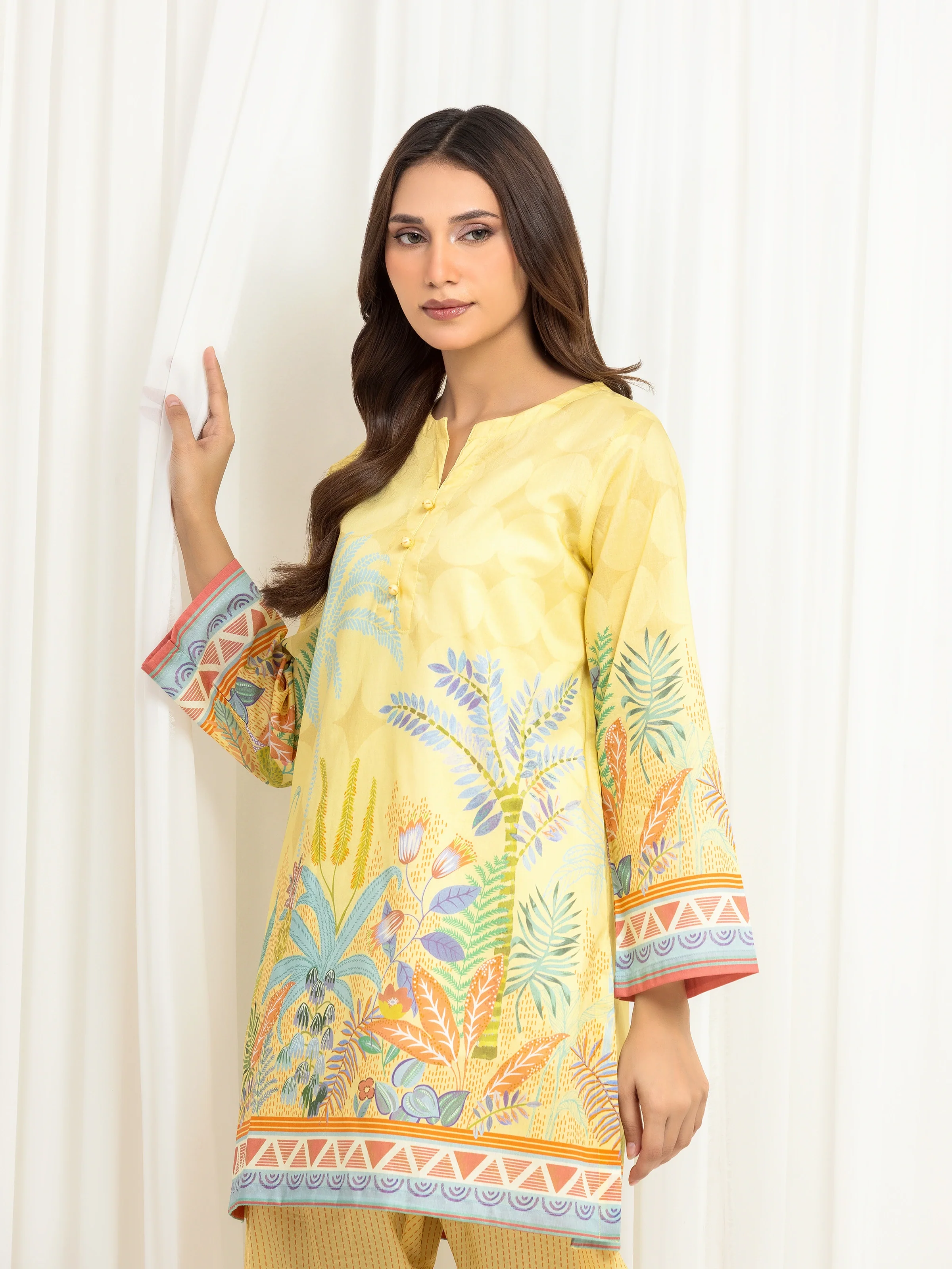 Printed Lawn Co-Ord Set - EWTKP6-86025ST - Image 3
