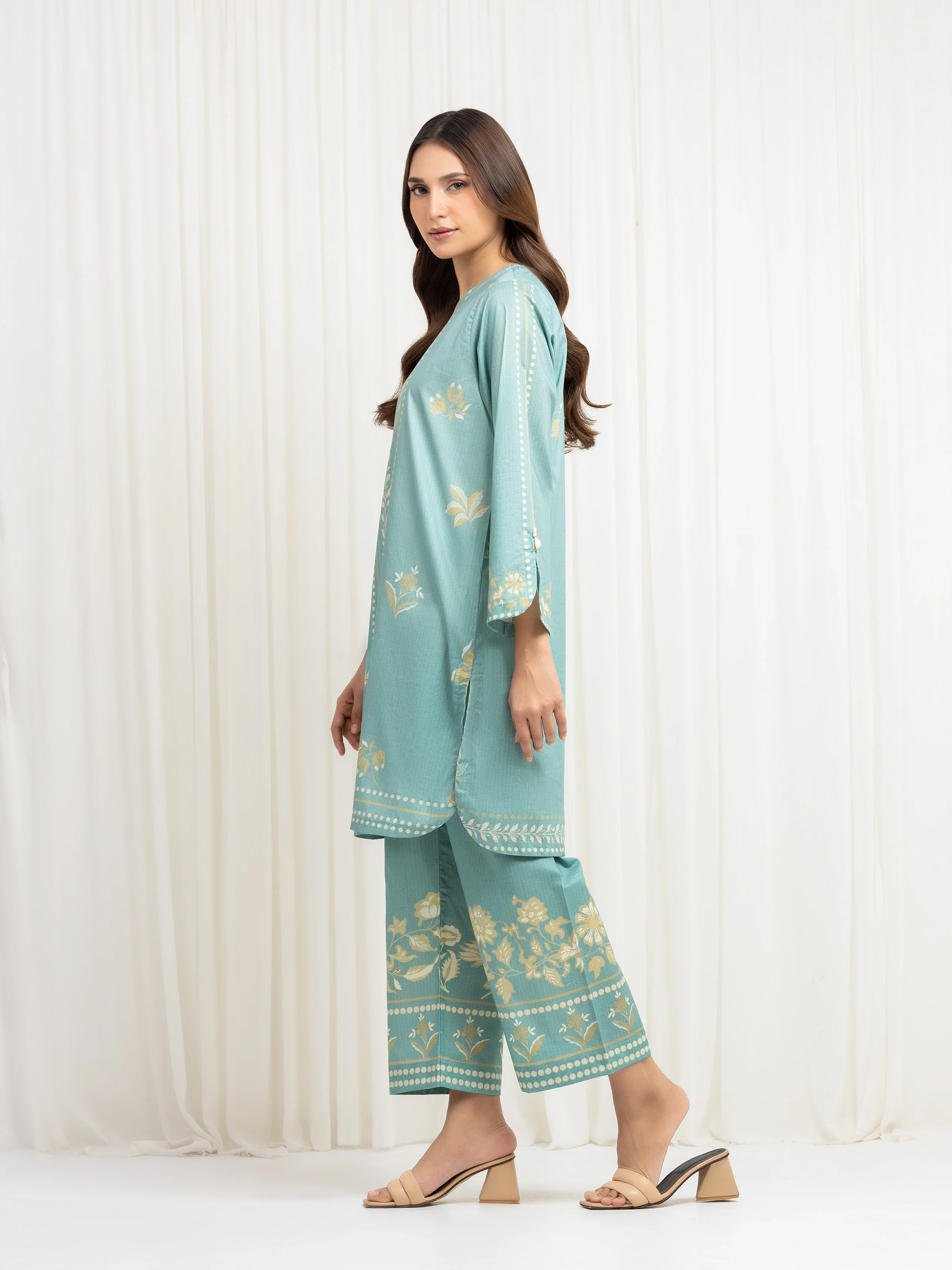Printed Lawn Co-Ord Set - EWTKP6-86027ST - Image 5