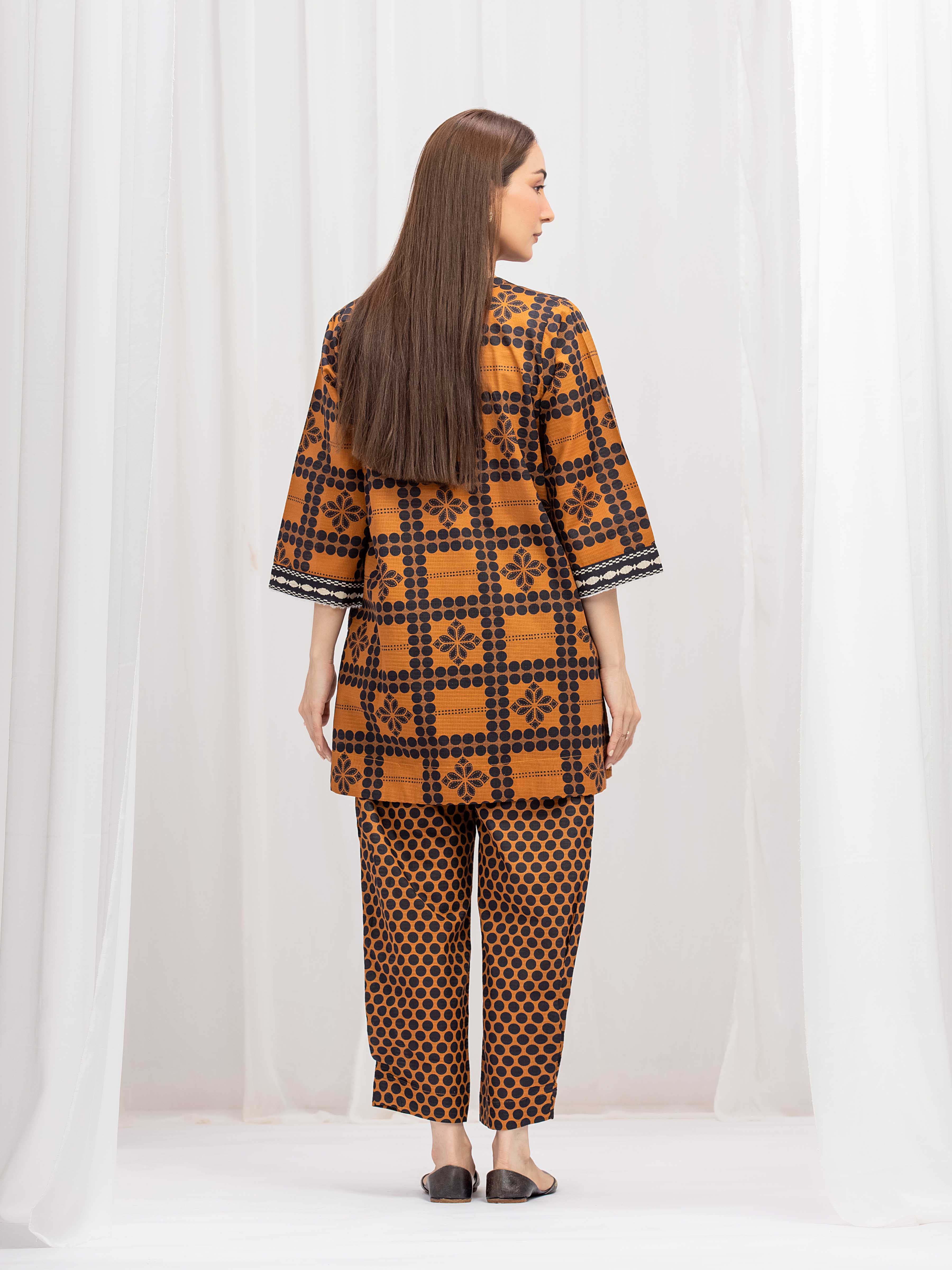 Printed Lawn Slub Co-Ord Set - EWTKP5-86006ST - Image 6