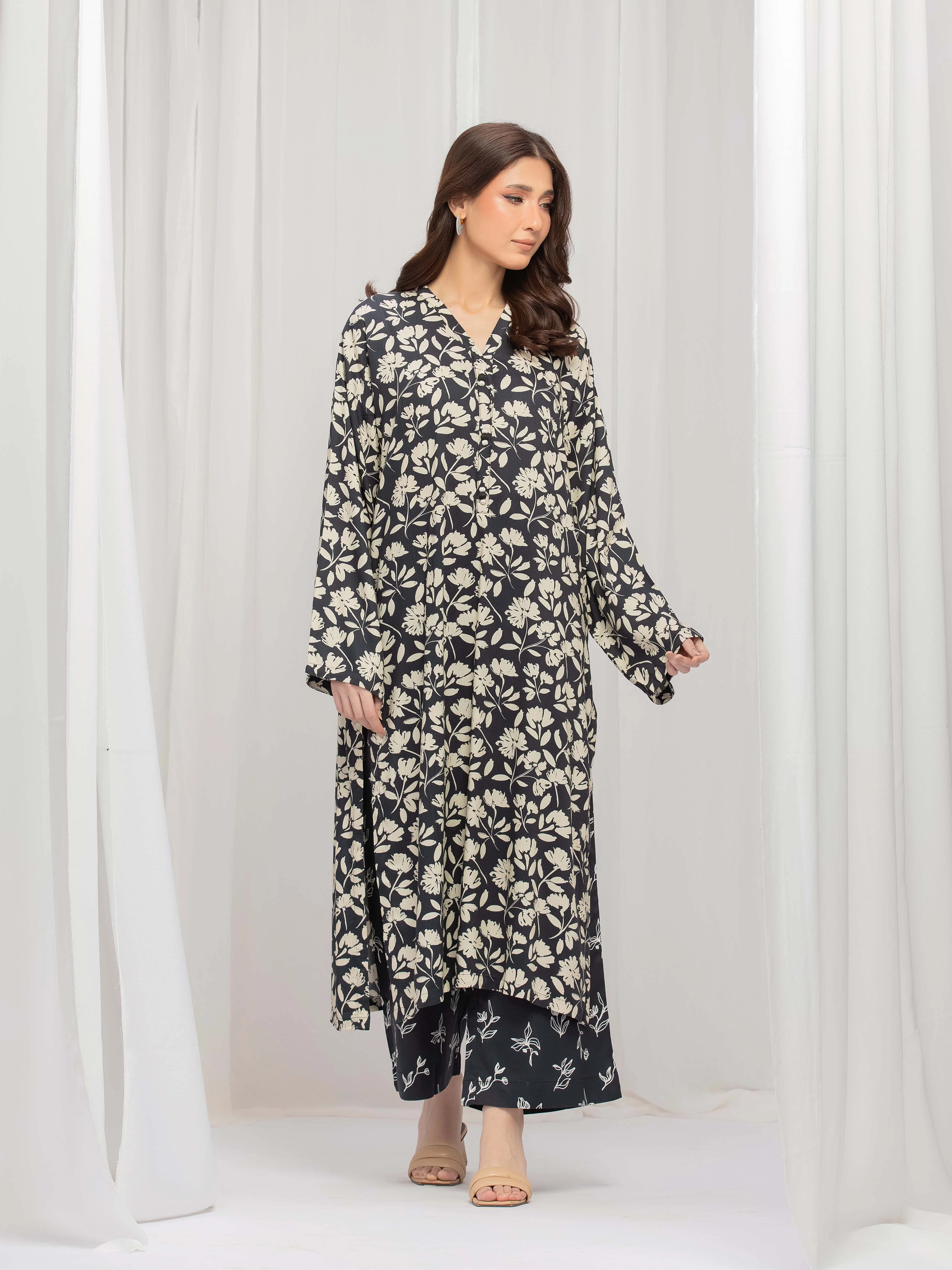 Printed Marina Twill Co-Ord Set - EWTKP5-81384ST