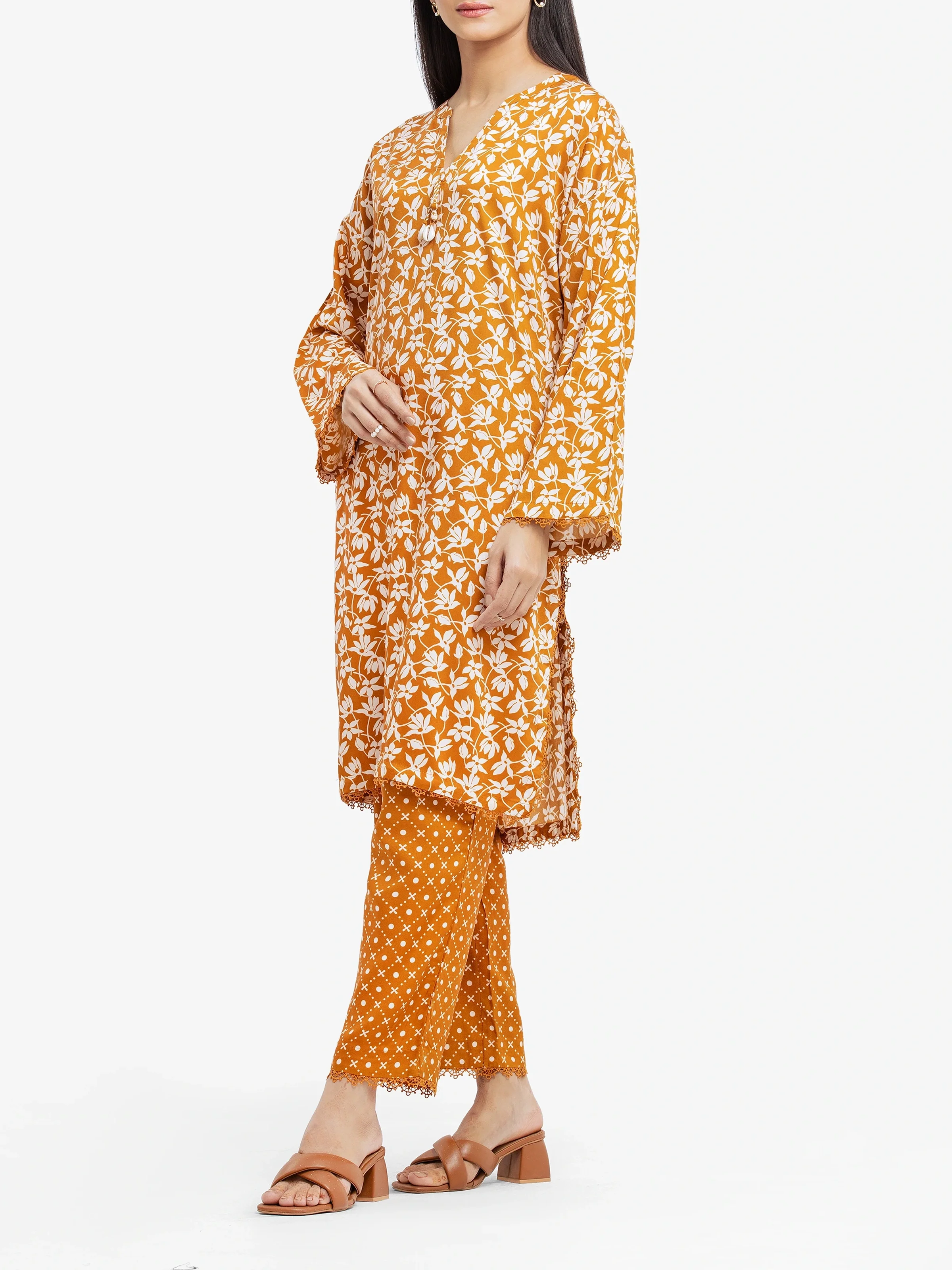 Printed Viscose Co-Ord Set - EWTKP24-81378ST - Image 4