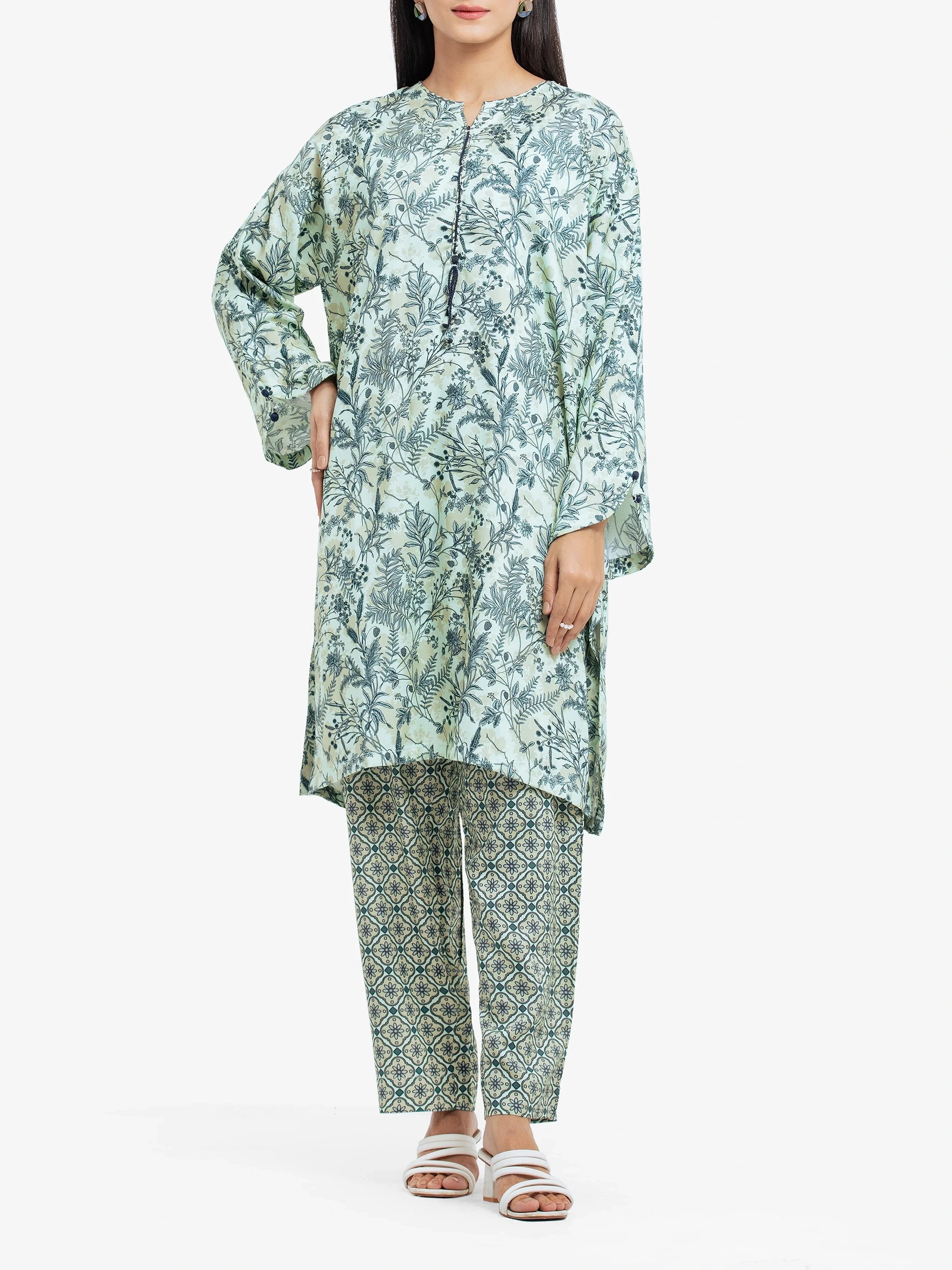 Printed Viscose Co-Ord Set - EWTKP24-81383ST