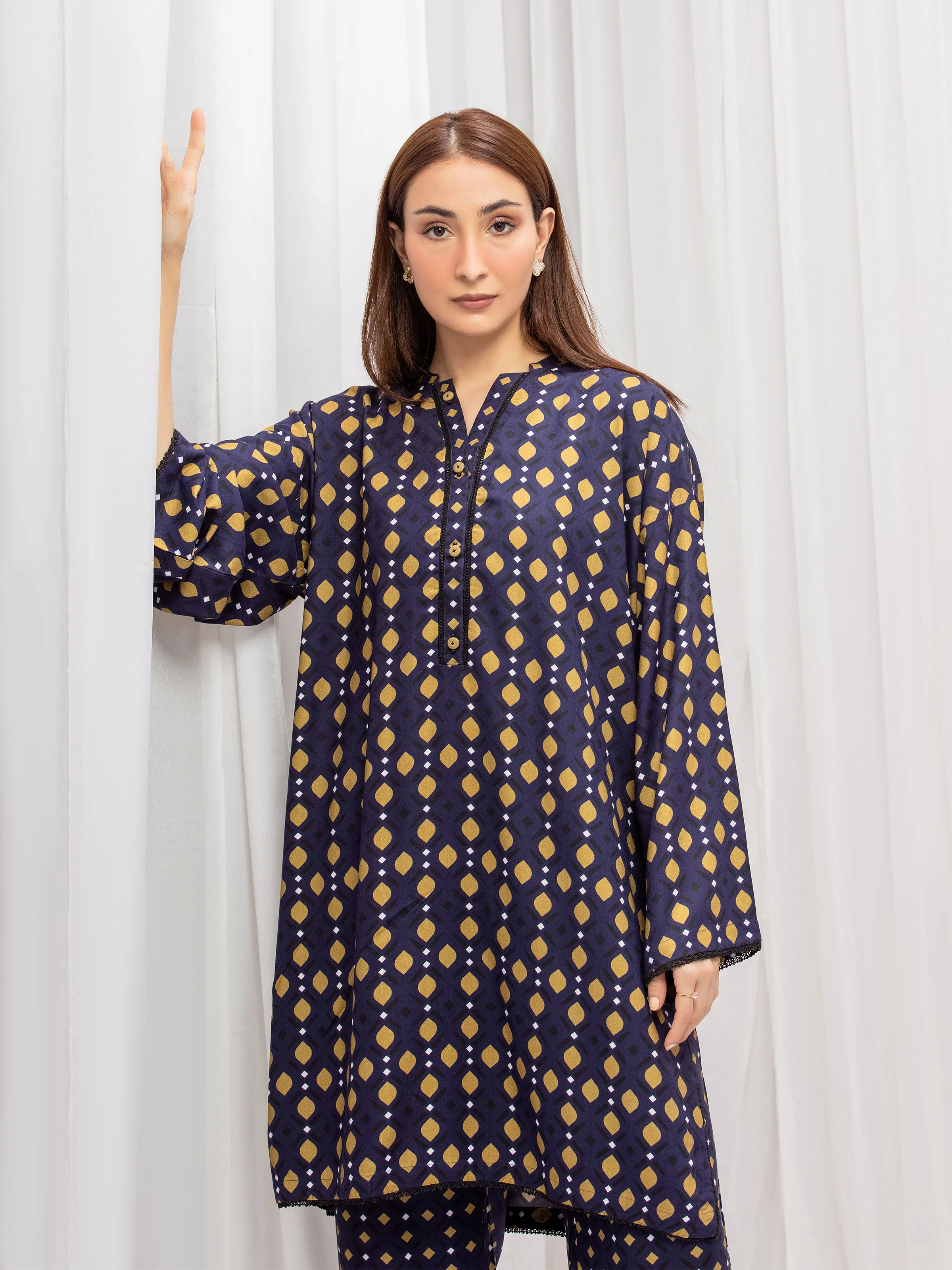 Printed Viscose Co-Ord Set - EWTKP24-81472ST - Image 2