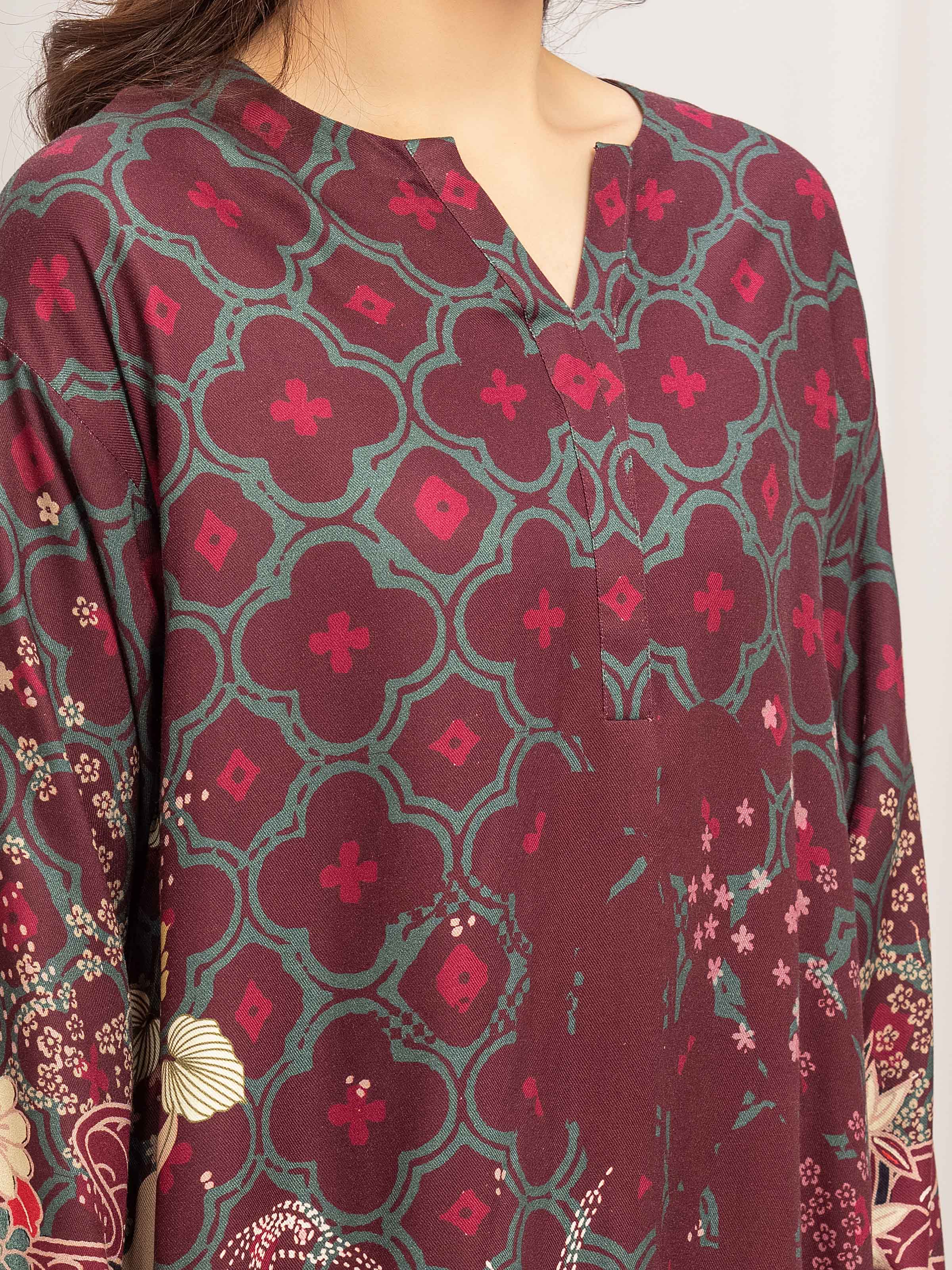 Printed Twill Viscose Co-Ord Set - EWTKP5-84077ST - Image 3
