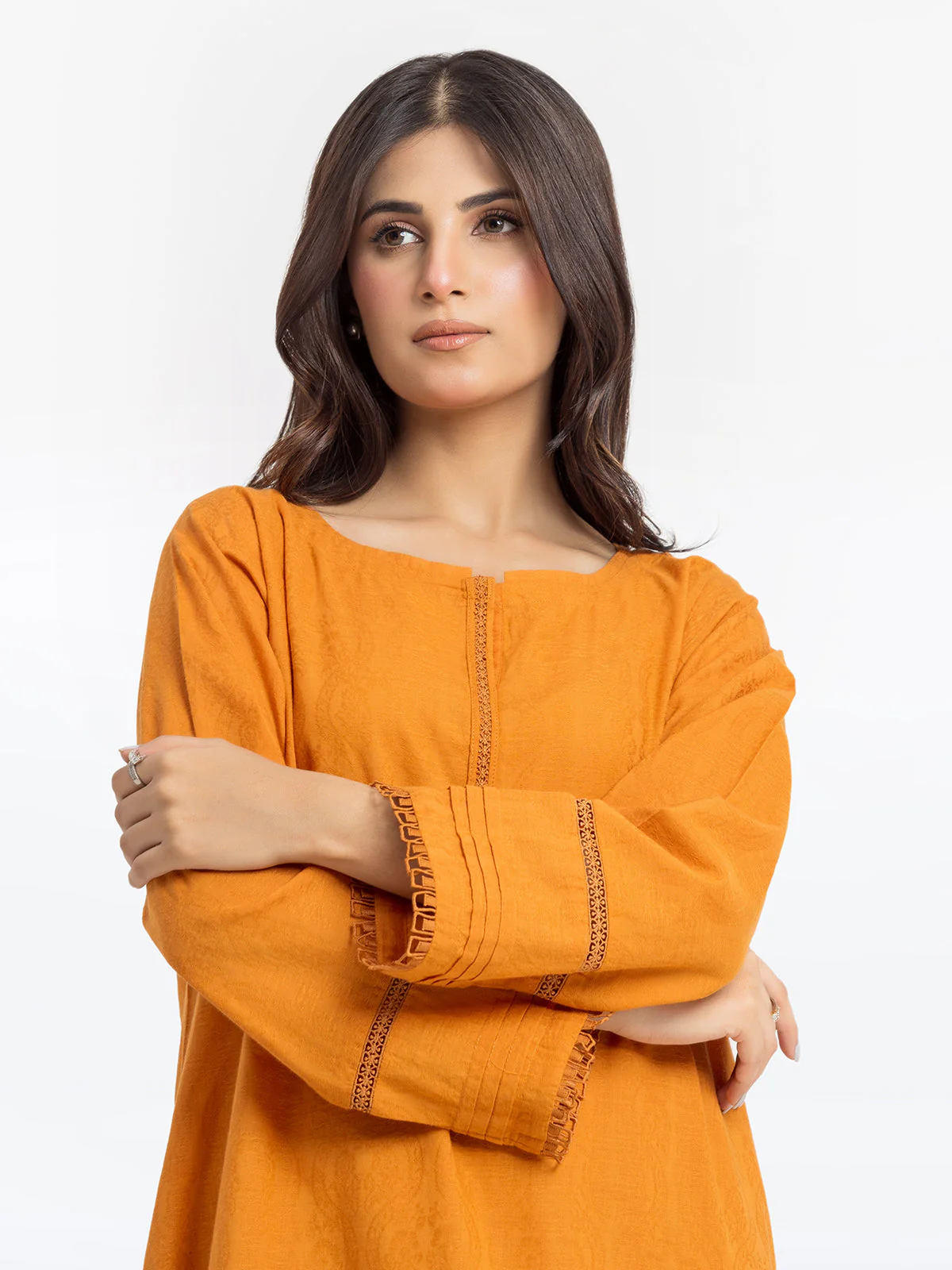 Solid Dobby Shirt Trouser - EWTKS24-69695ST - Image 4