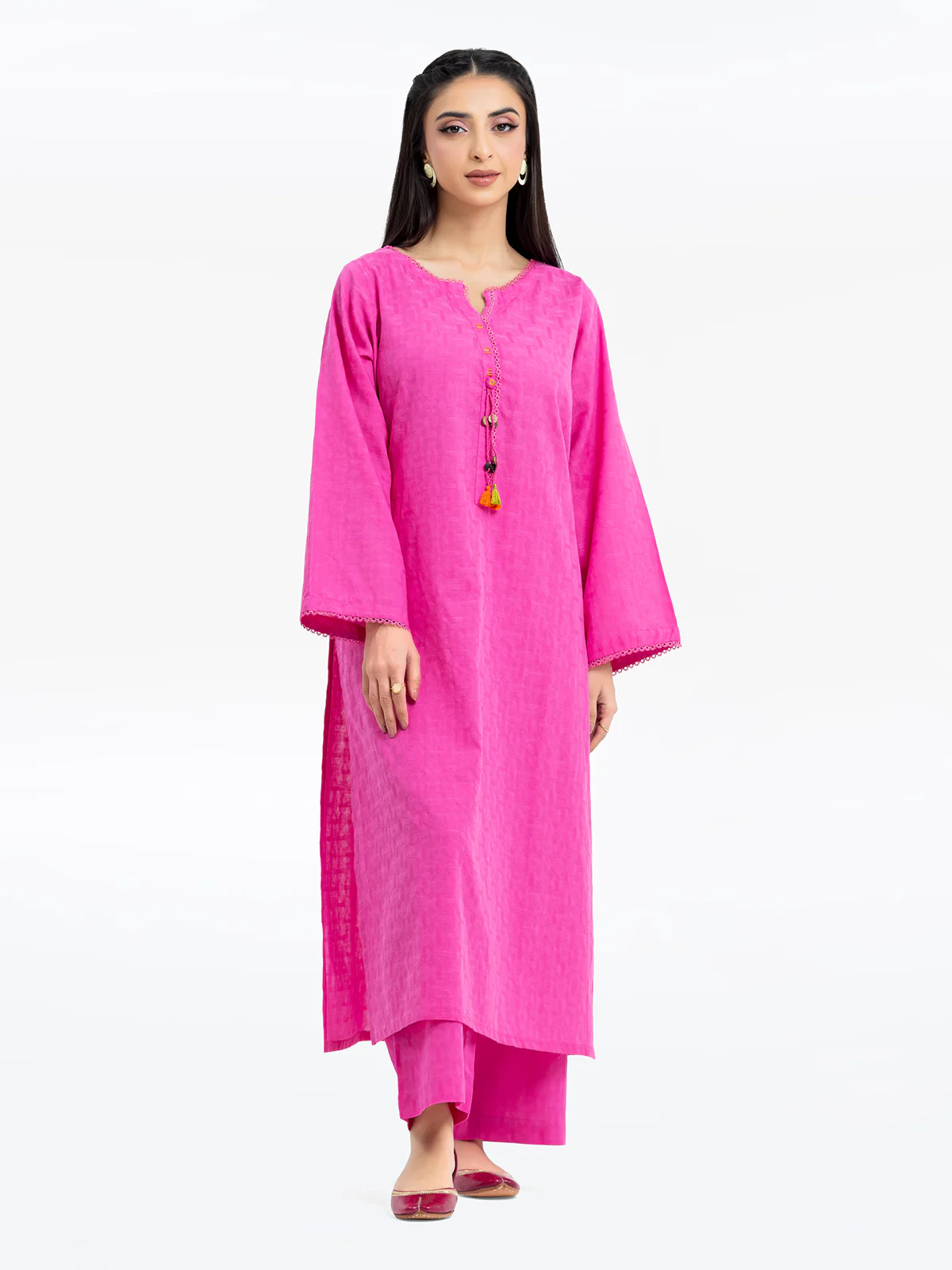 Solid Dobby Co-Ord Set - EWTKS24-69700ST