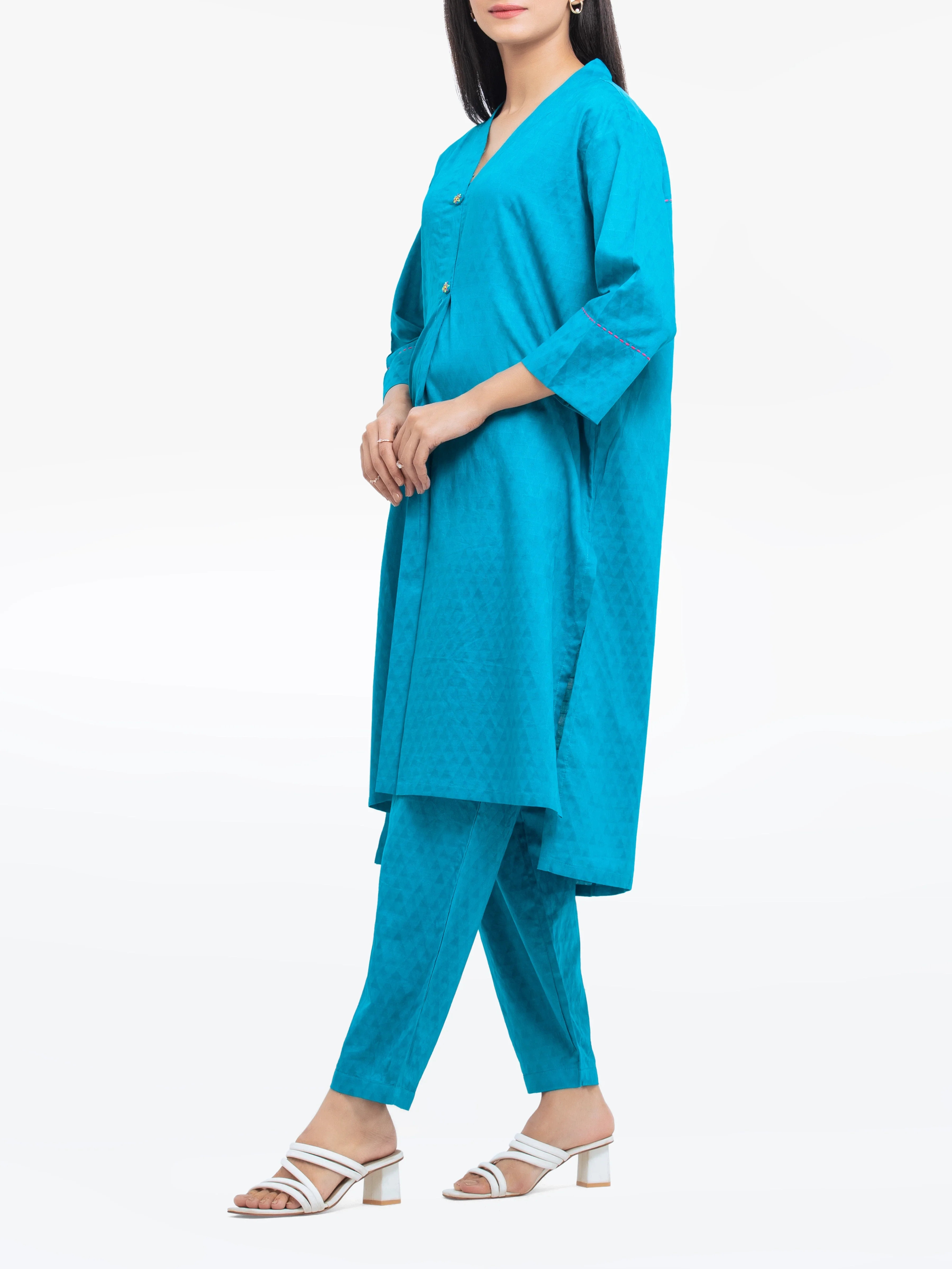 Solid Dobby Co-Ord Set - EWTKS24-80109ST - Image 5