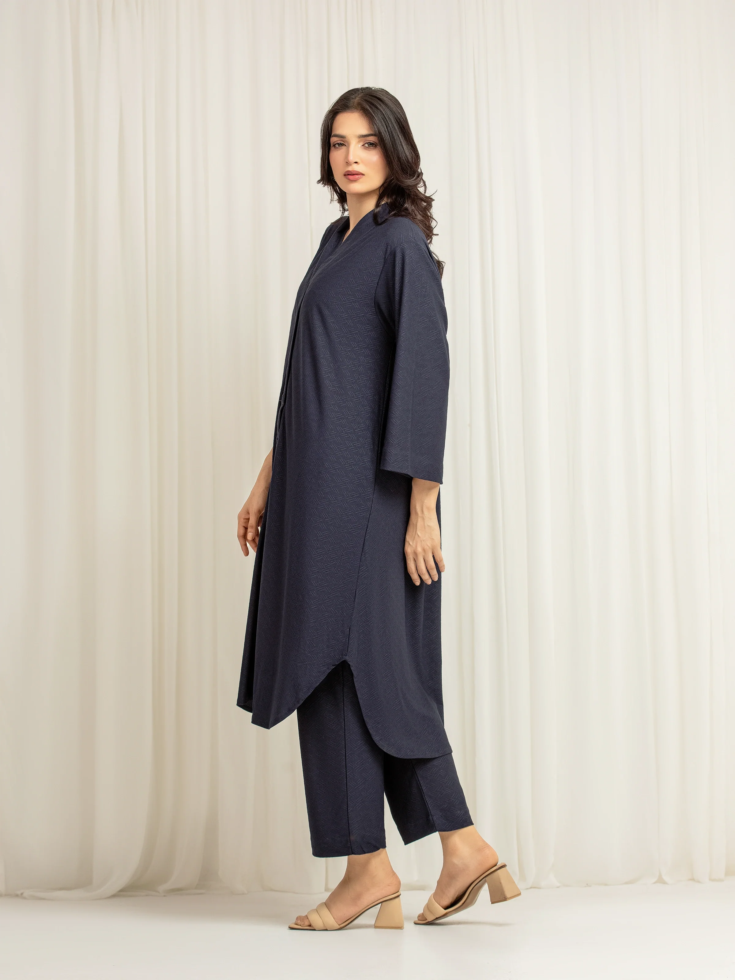 Solid Jacquard Co-Ord Set - EWTKS5-84115ST - Image 4