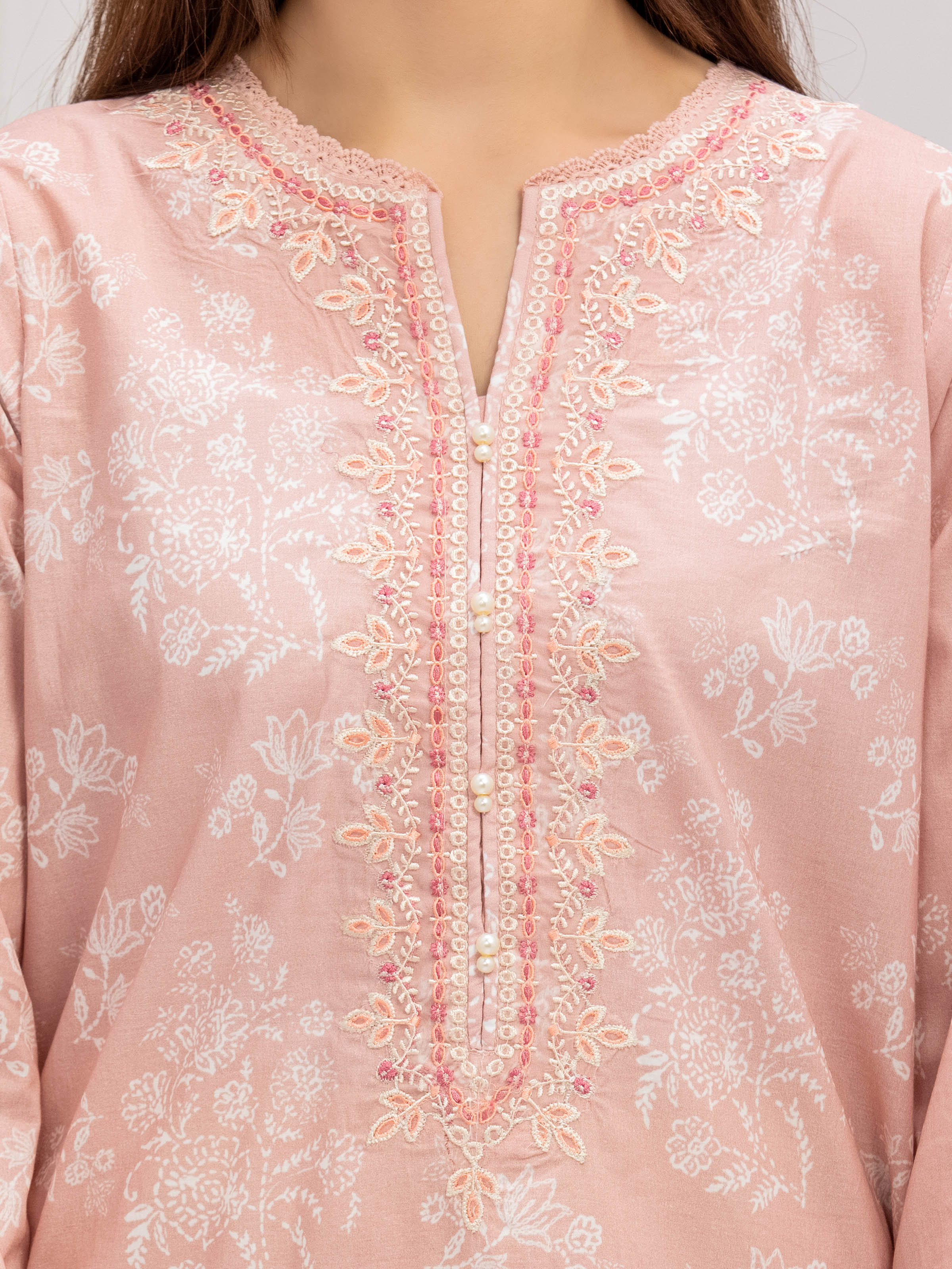 Embroidered Cambric Suit - EWTKE5-81733-3P - Image 3