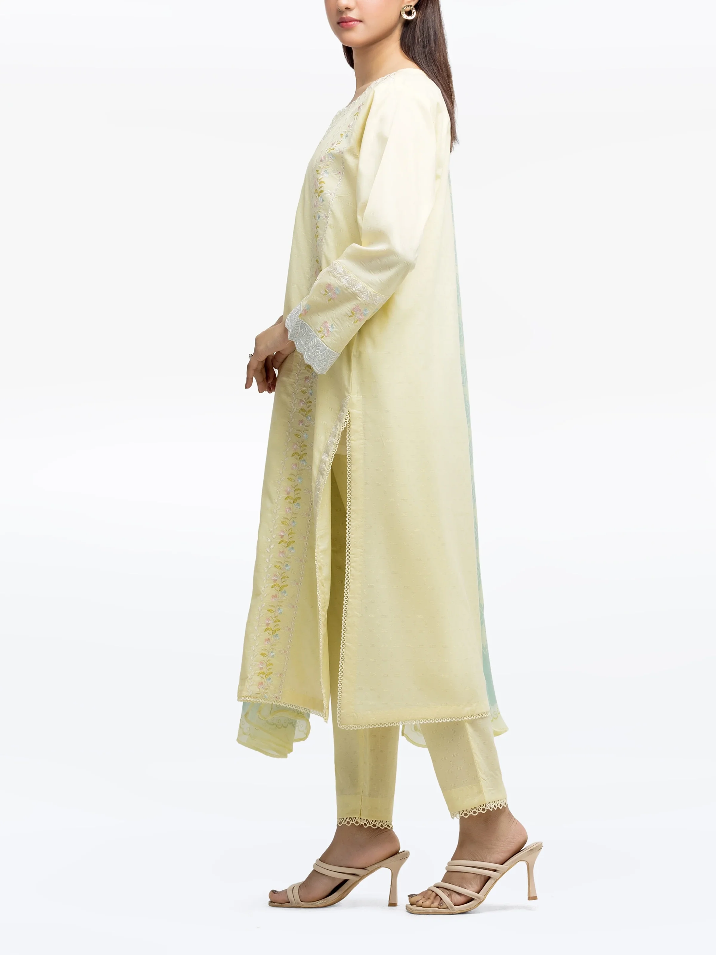 Embroidered Dobby Suit - EWTKE24-81335-3P - Image 6