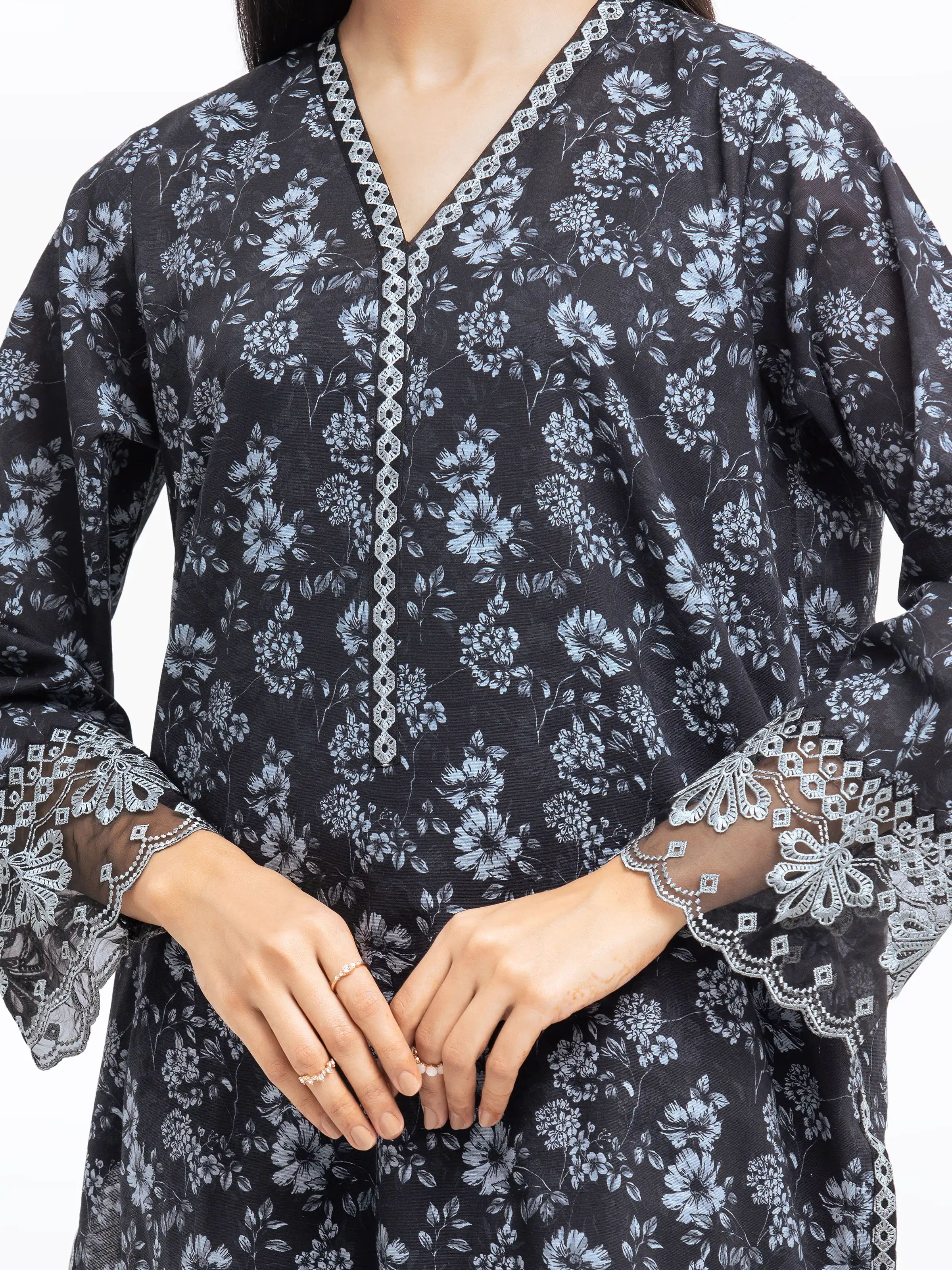 Printed Khaddar Suit - EWTKE24-81323-3P - Image 3