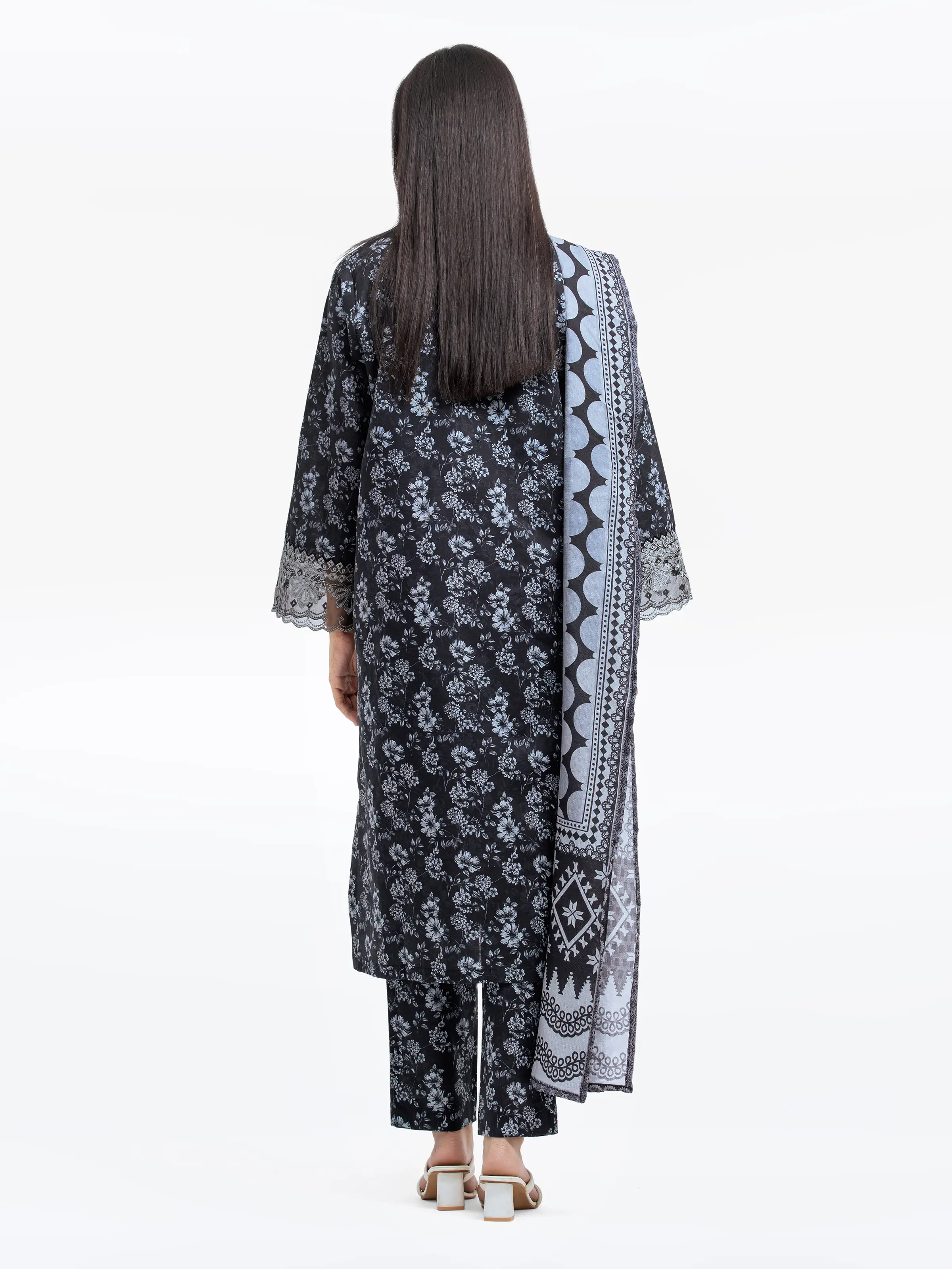 Printed Khaddar Suit - EWTKE24-81323-3P - Image 5
