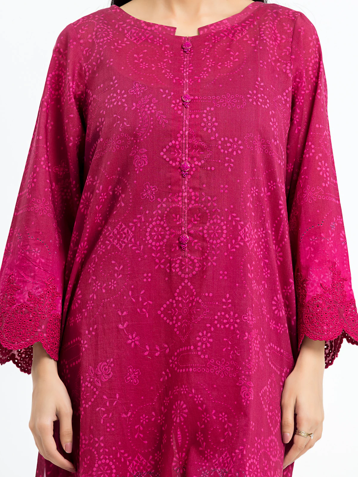 Embroidered Lawn Suit - EWTKE24-80155-3P - Image 4