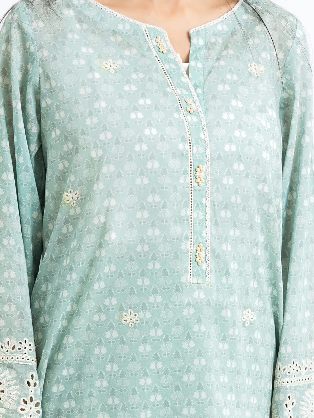 Embroidered Lawn Suit - EWTKE24-81007-3P - Image 4