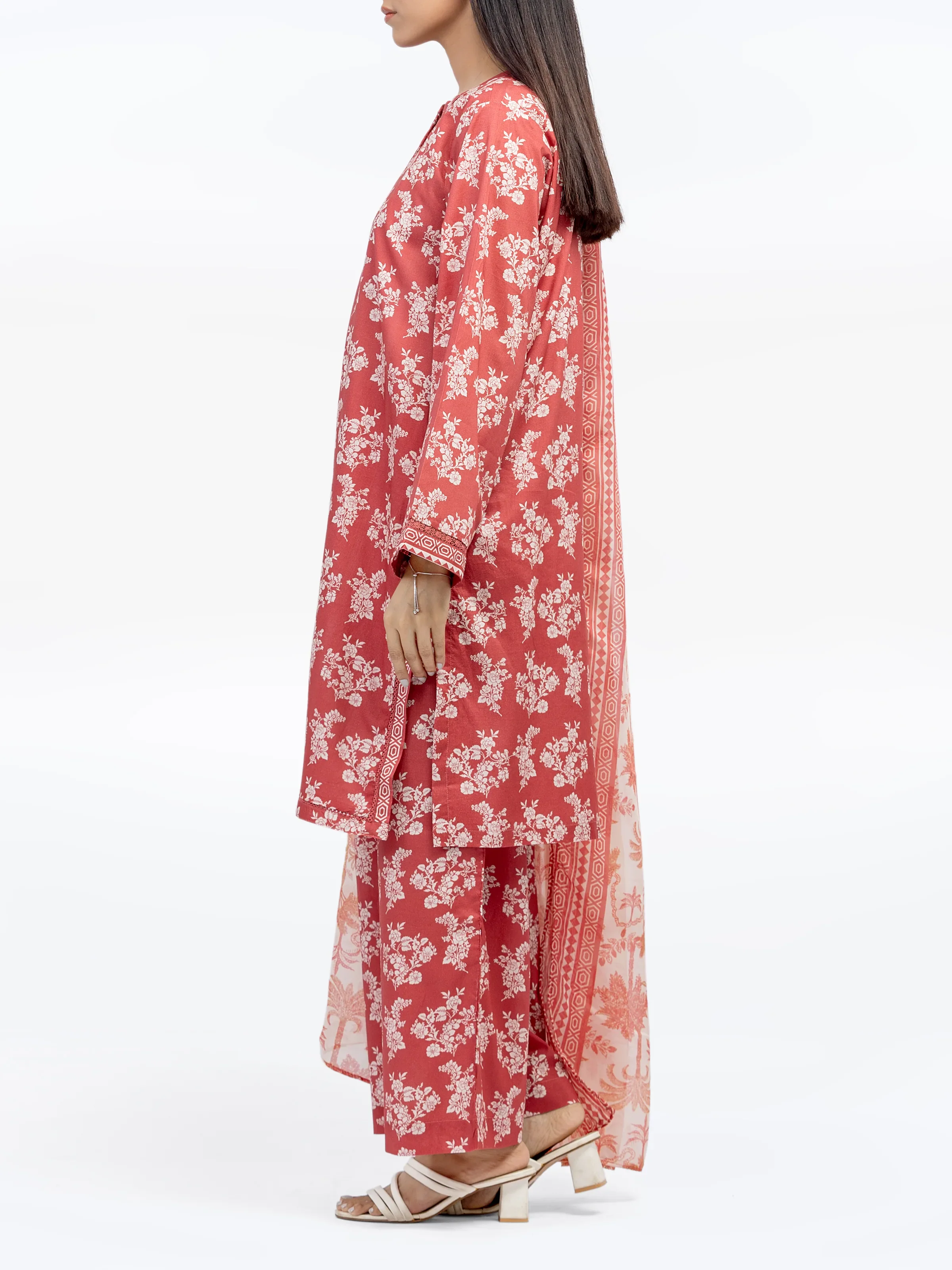 Printed Cambric Suit - EWTKP5-81701-3P - Image 5
