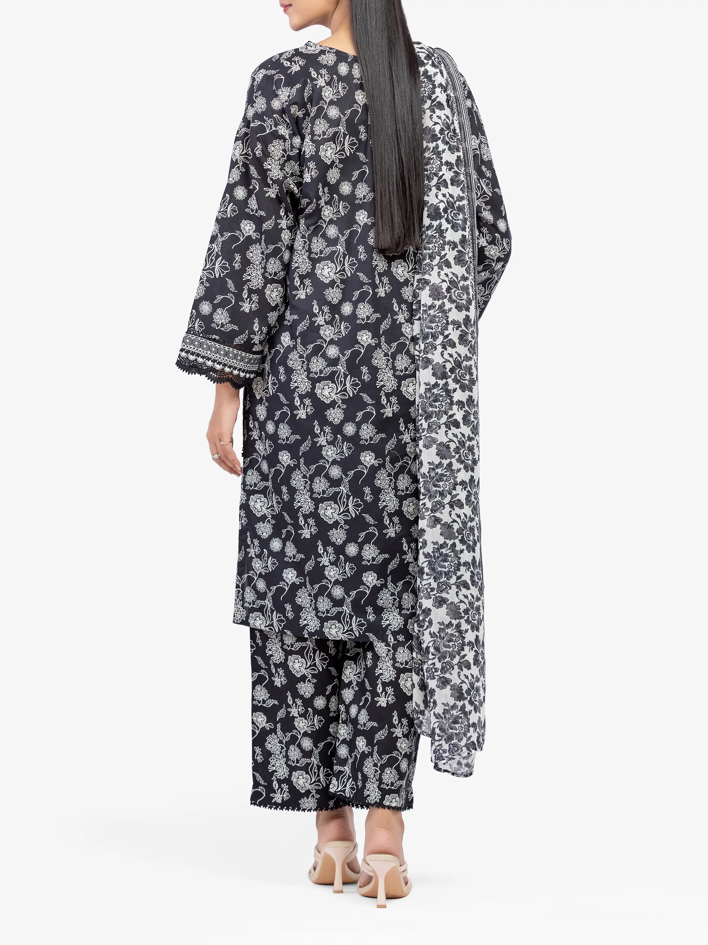 Printed Cambric Suit - EWTKP5-81702-3P - Image 5
