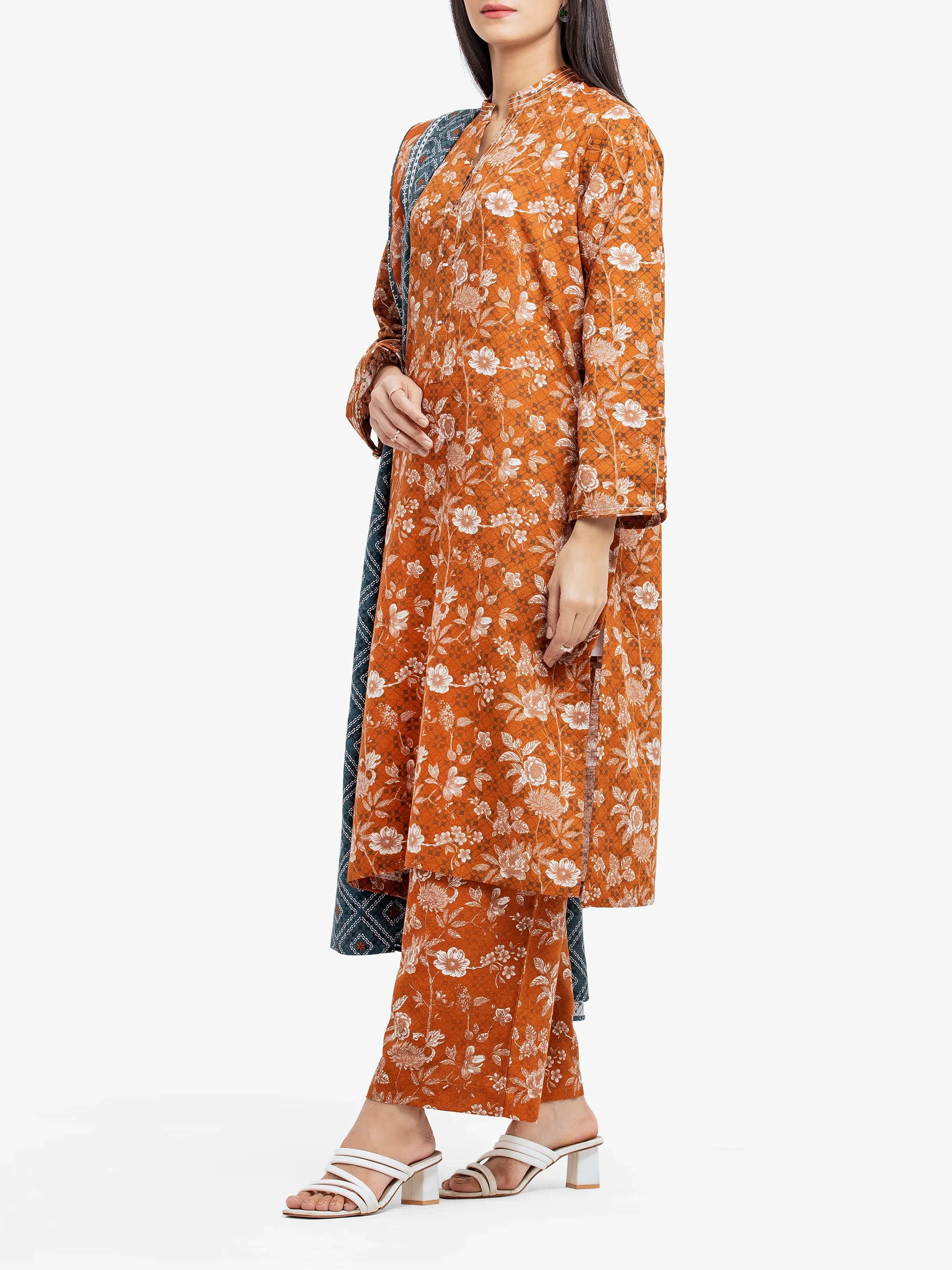 Printed Khaddar Suit - EWTKP24-81073-3P - Image 4