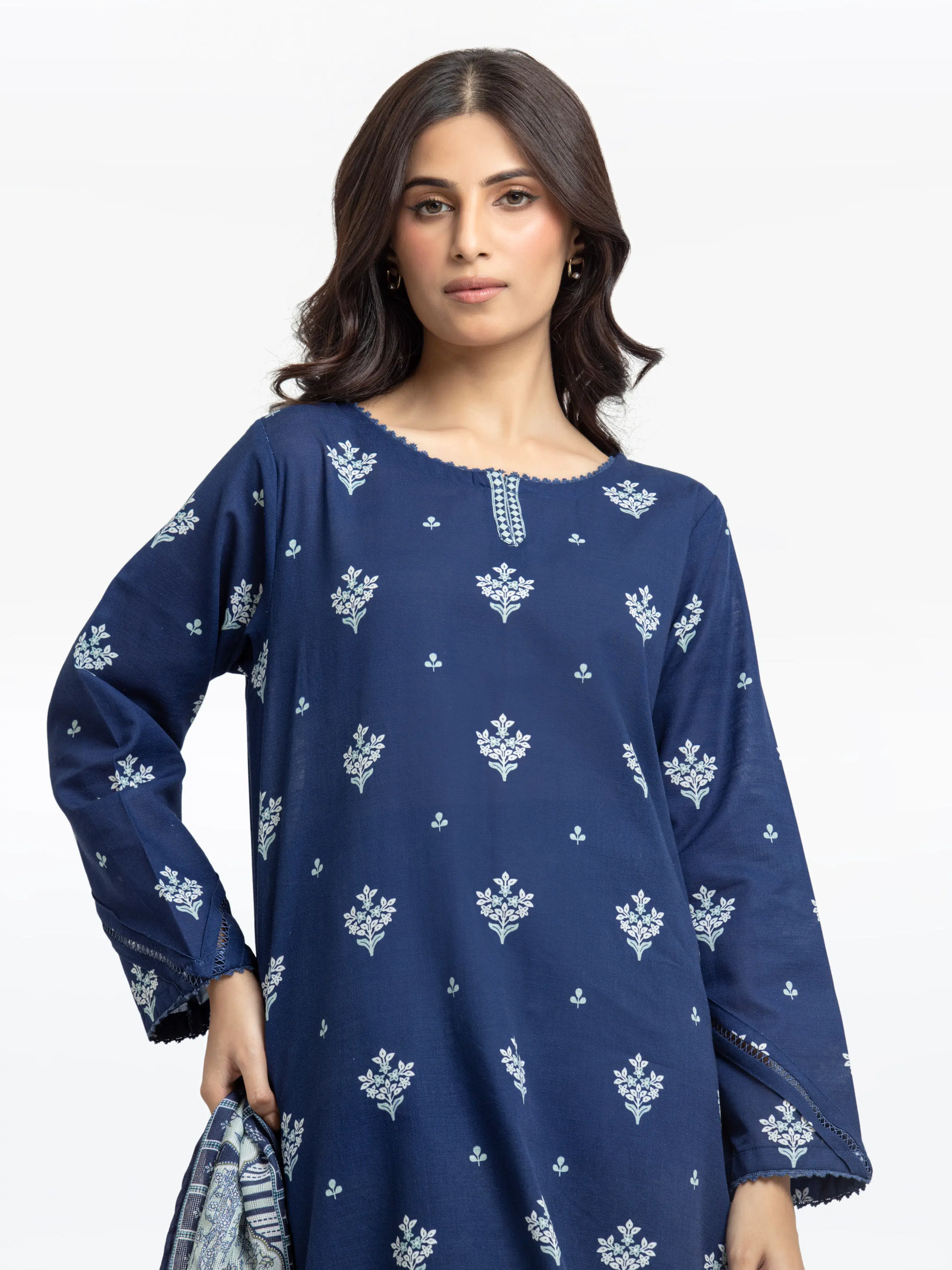 Printed Khaddar Suit - EWTKP24-81364-3P - Image 2