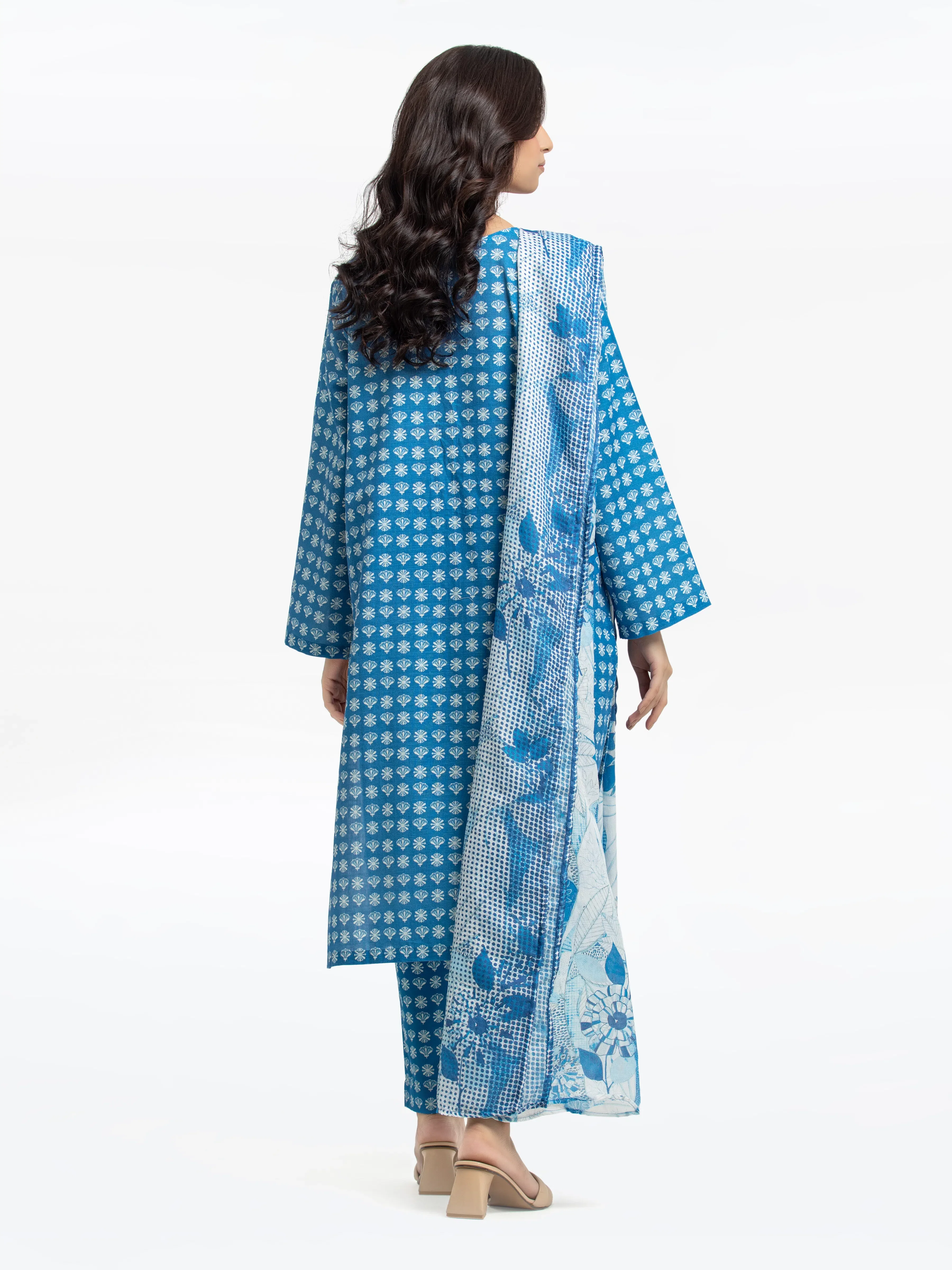 Printed Khaddar Suit - EWTKP24-81365-3P - Image 5