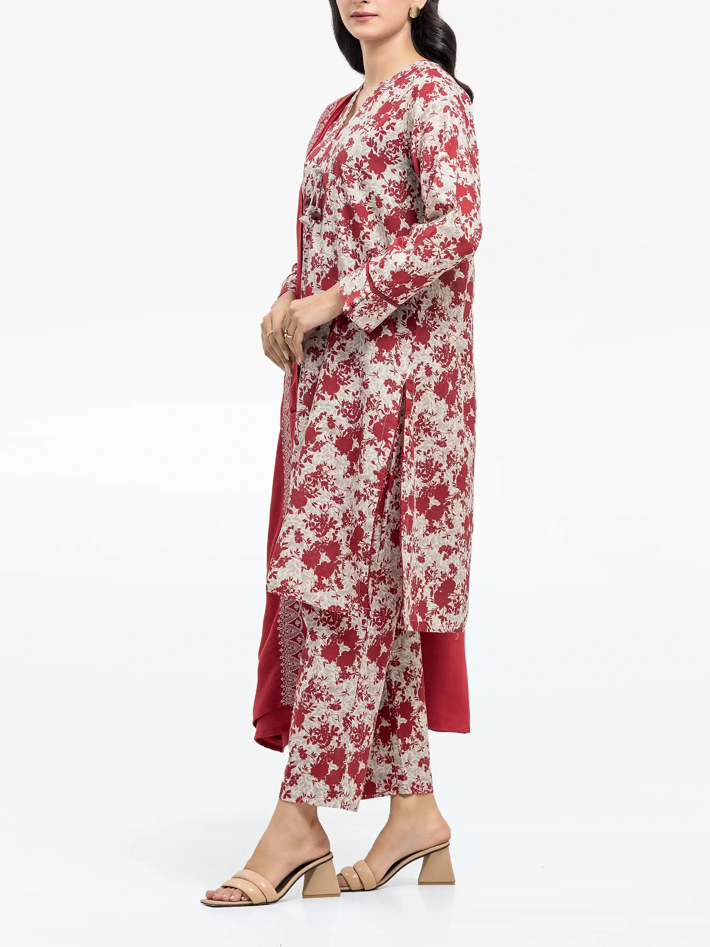 Printed Khaddar Suit - EWTKP24-81532-3P - Image 4