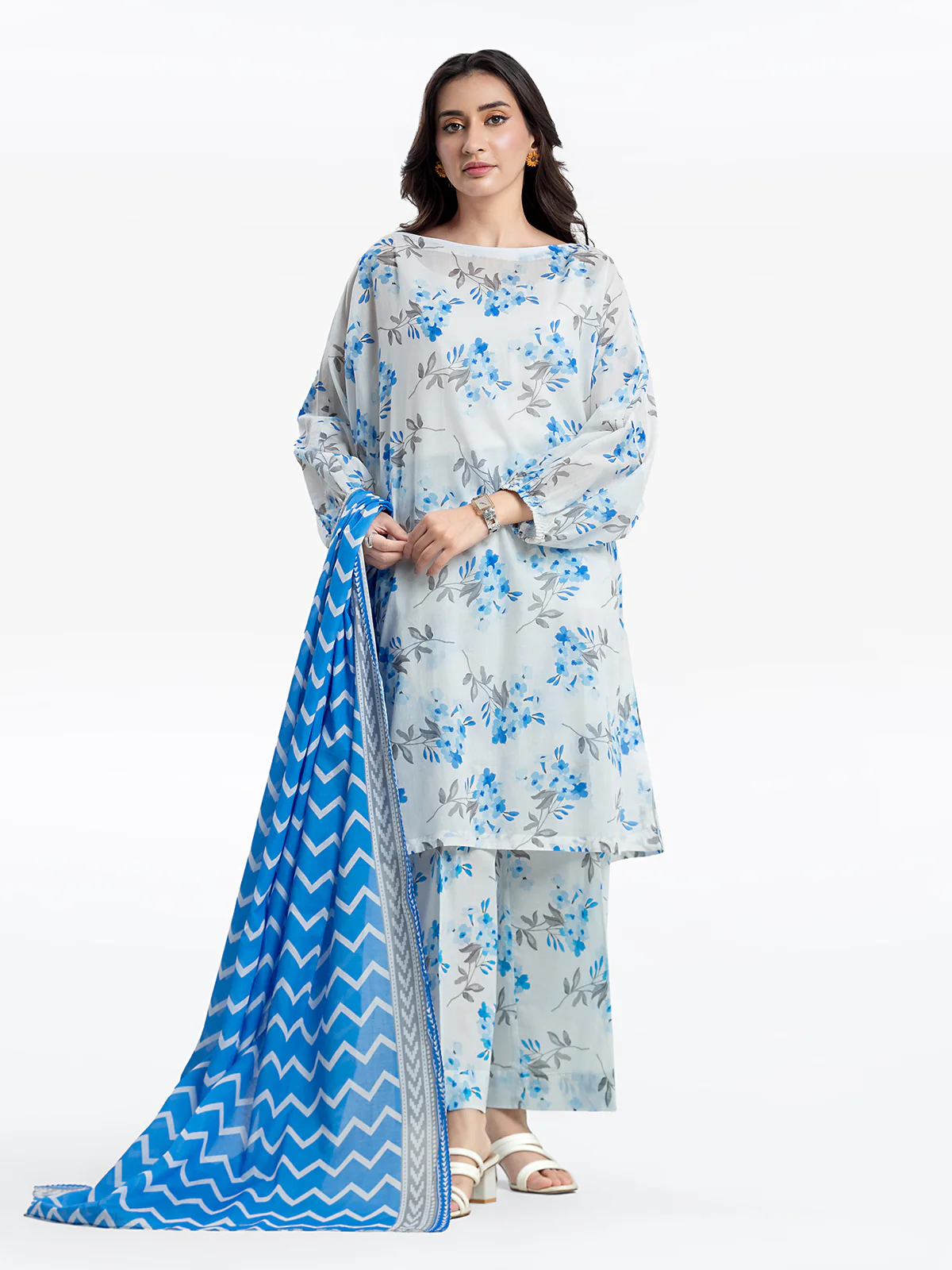 Printed Lawn Suit - EWTKP24-81301-3P
