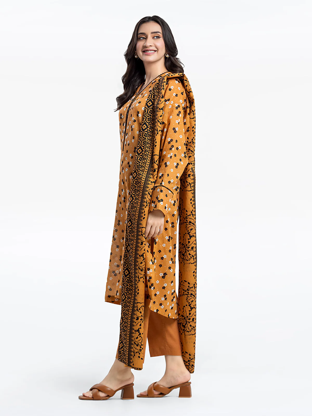 Printed Lawn Suit - EWTKP24-81309-3P - Image 4