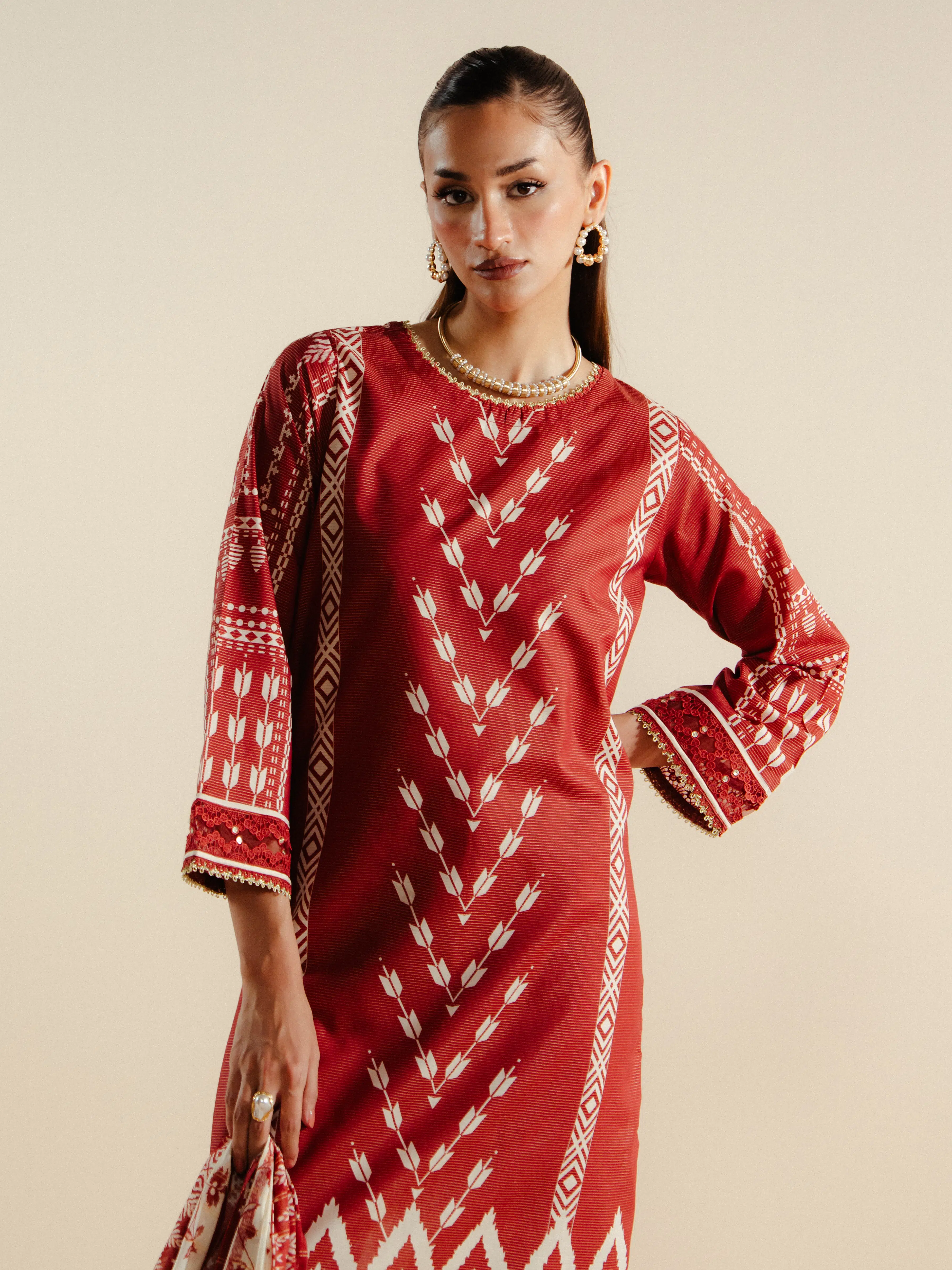 Printed Lawn Suit - EWTKP5-81721-3P - Image 2
